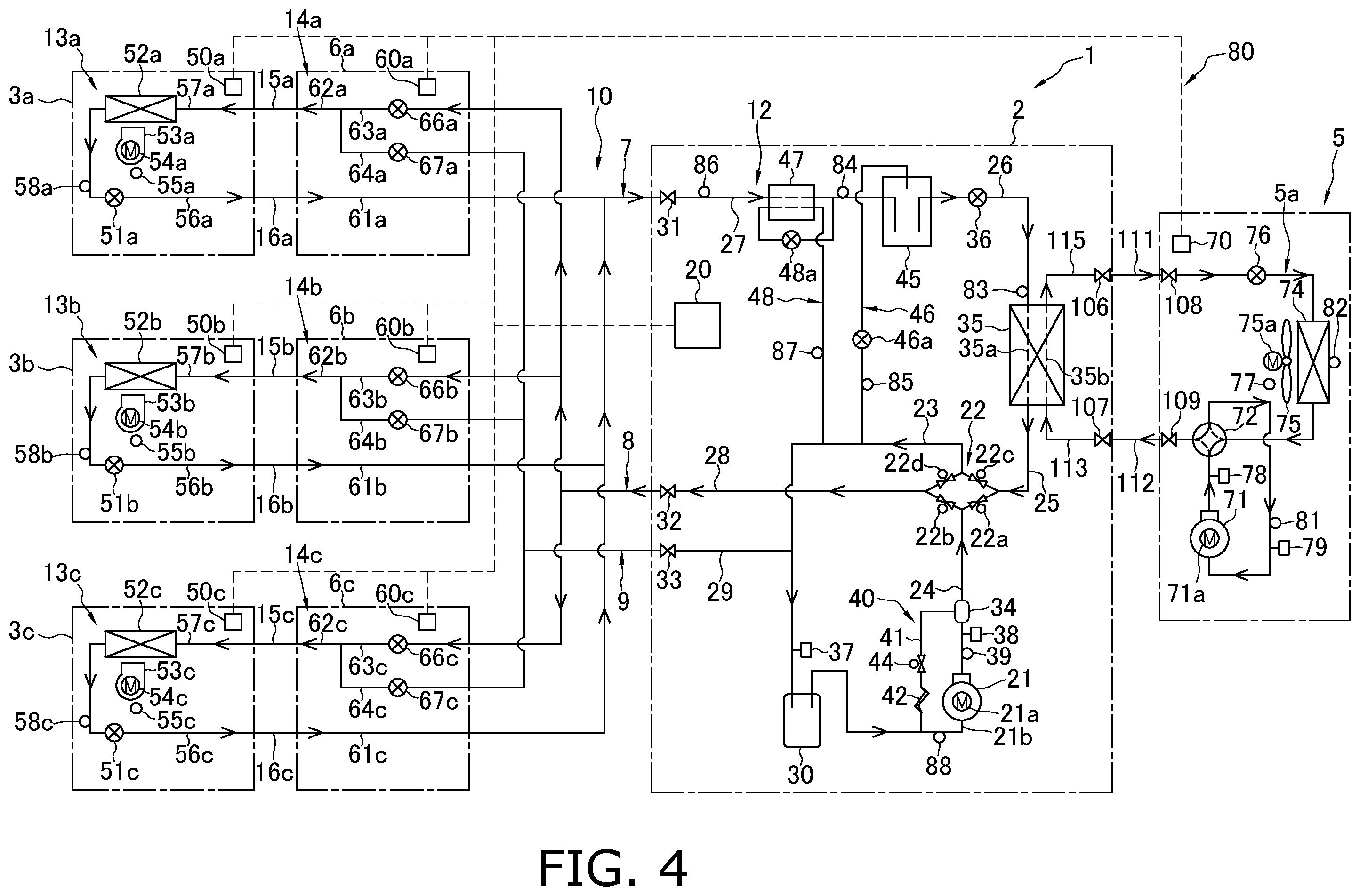 Patent US12410956 Figure 4 – Refrigeration cycle system