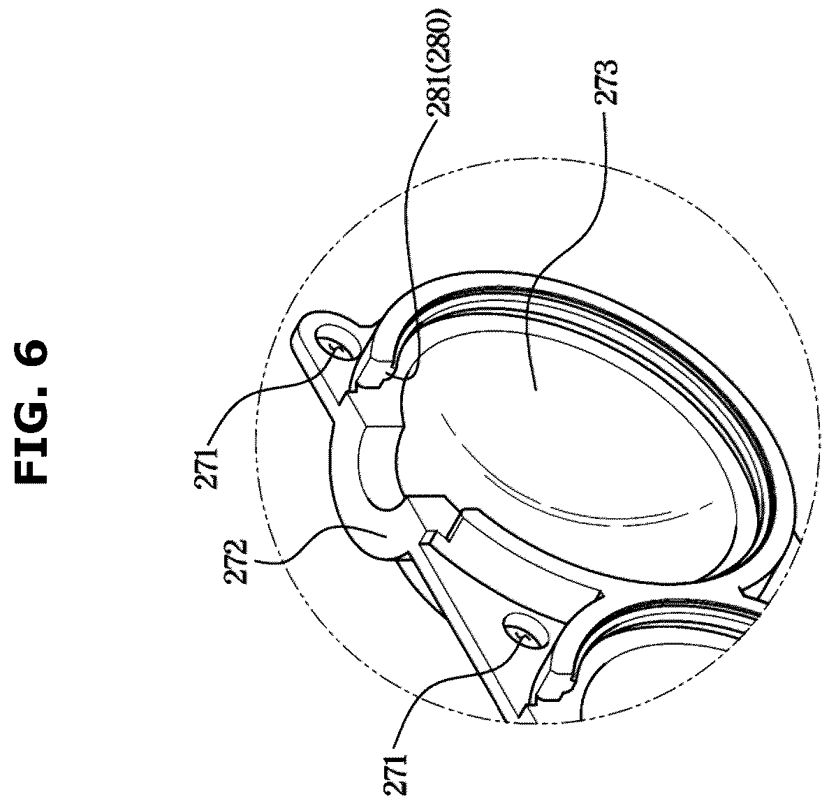 Patent US12410959 Figure 6 – Refrigerator