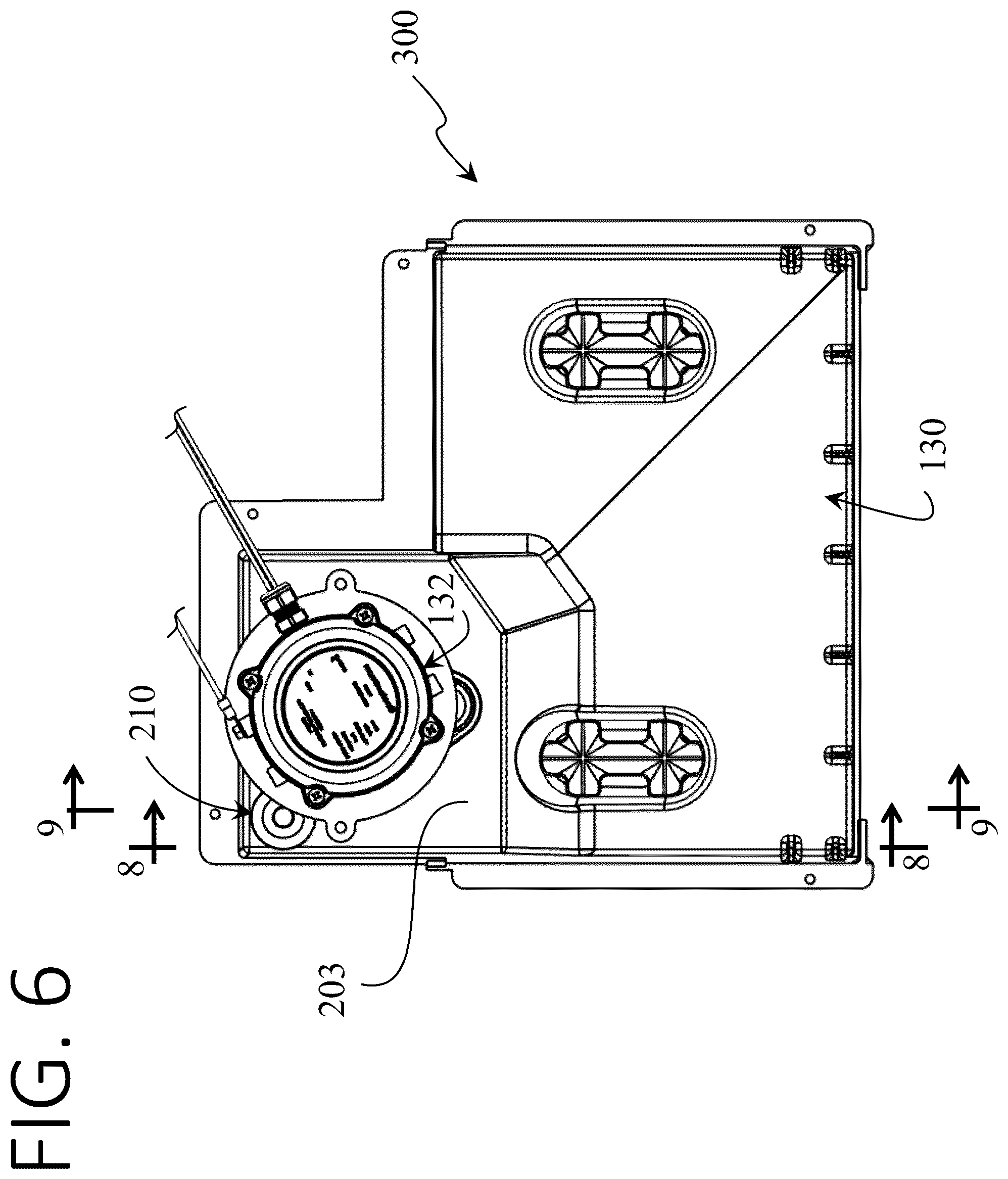 Patent US12410962 Figure 6 – Ice maker with stand pipe drain