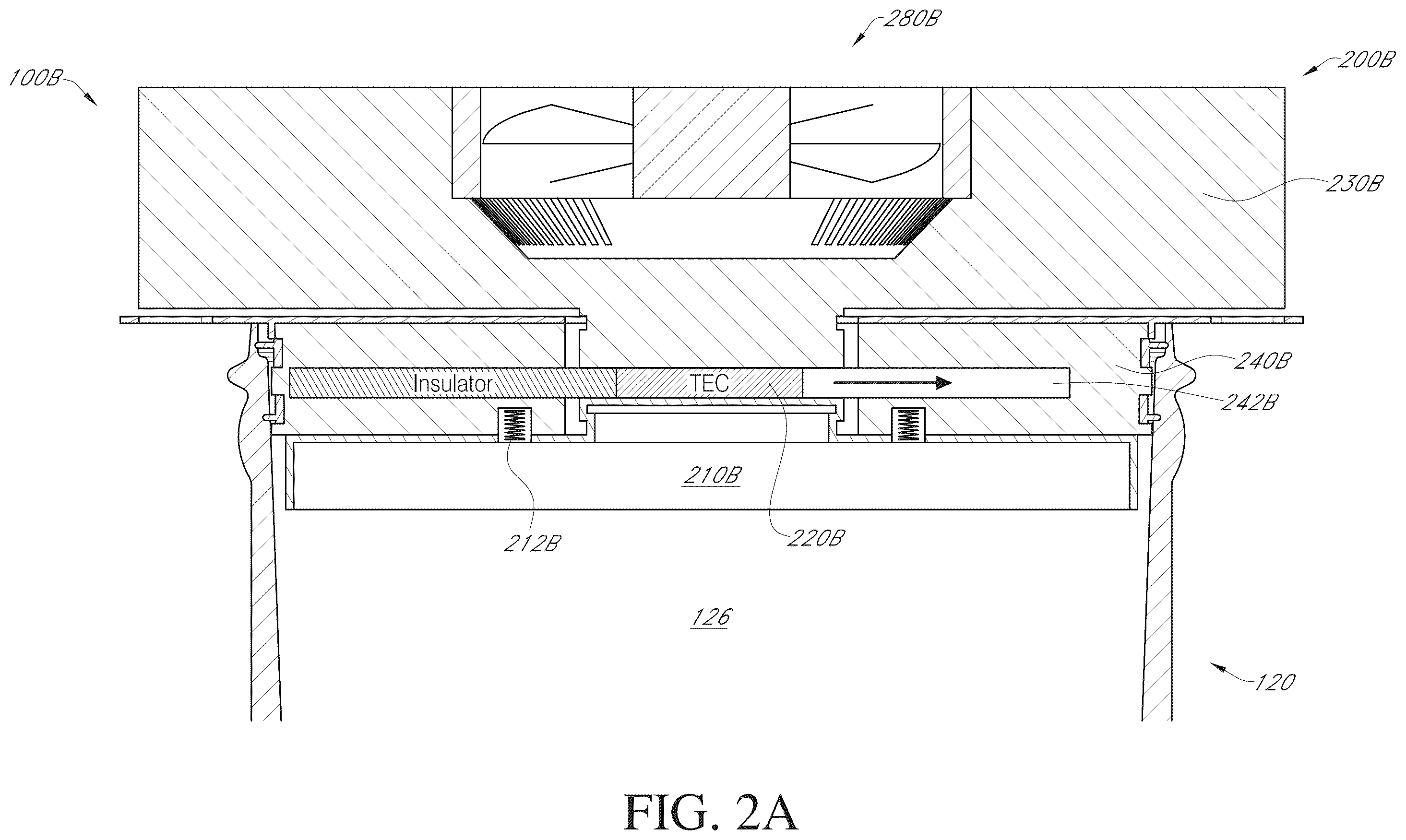 Patent US12410964 Figure 5 – Portable cooler with active temperature control