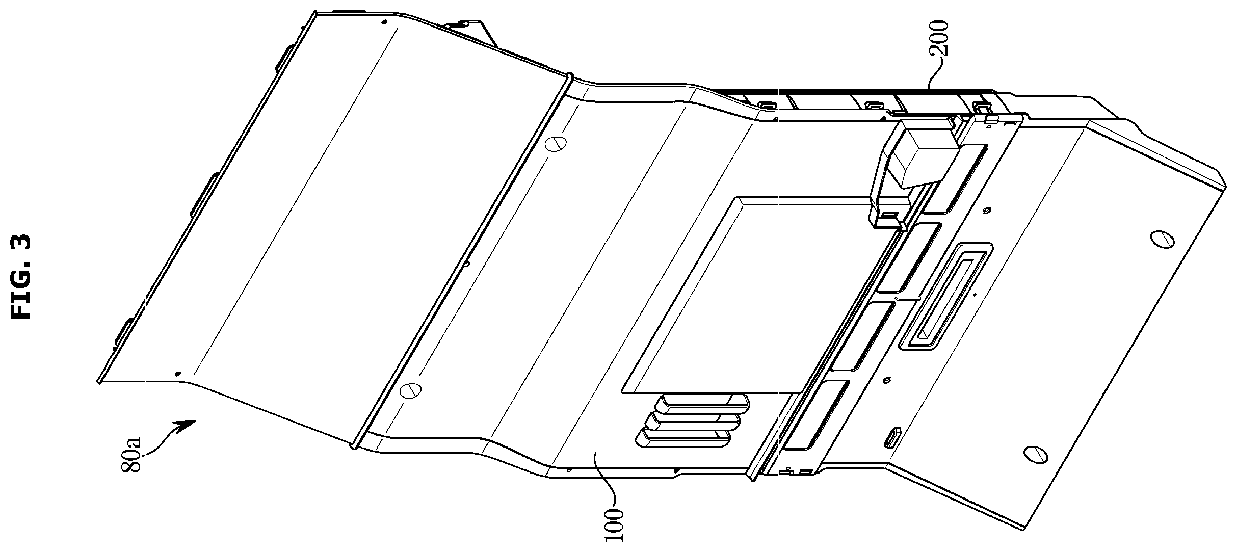 Patent US12410966 Figure 3 – Plate assembly and home appliance