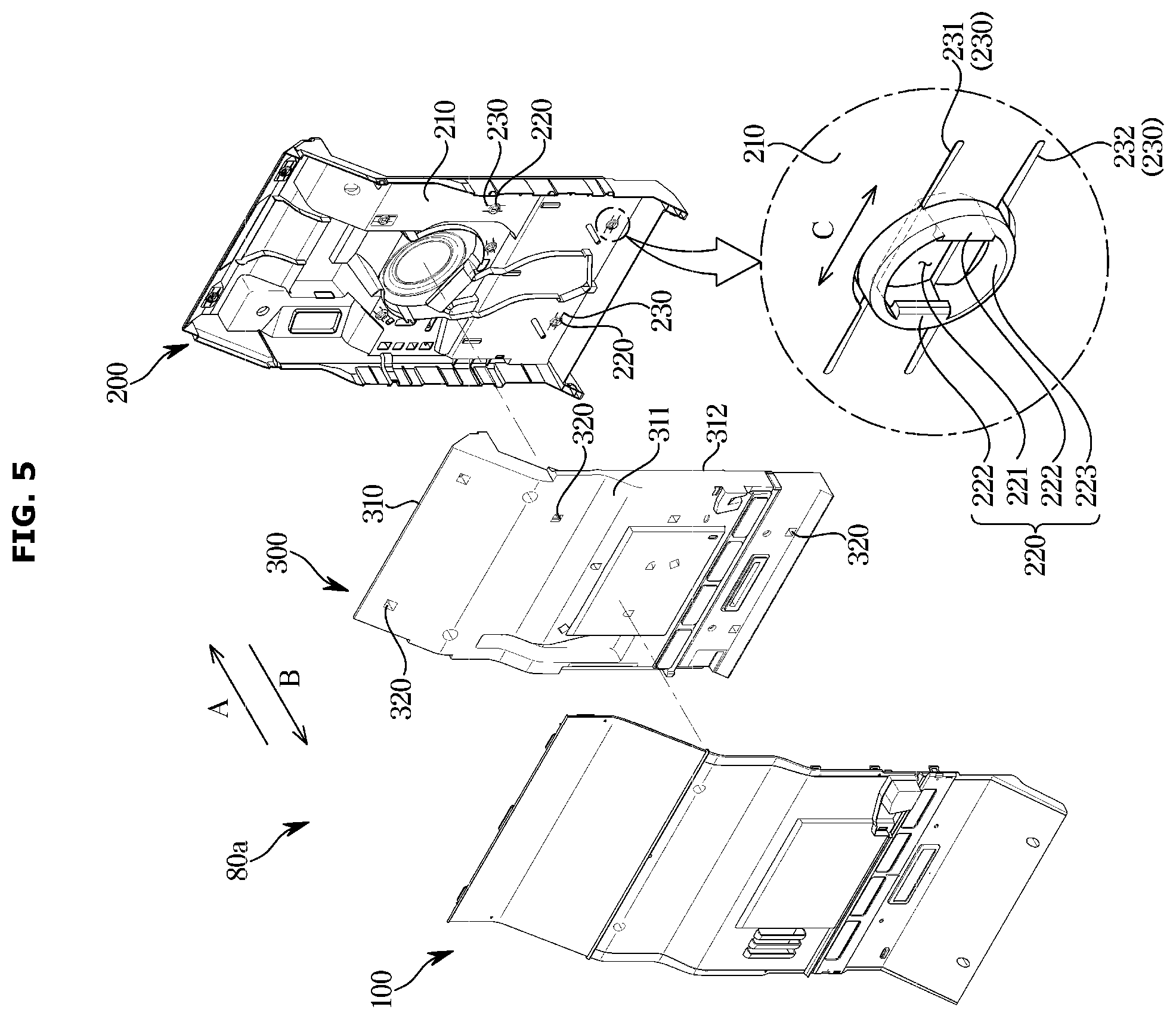 Patent US12410966 Figure 5 – Plate assembly and home appliance