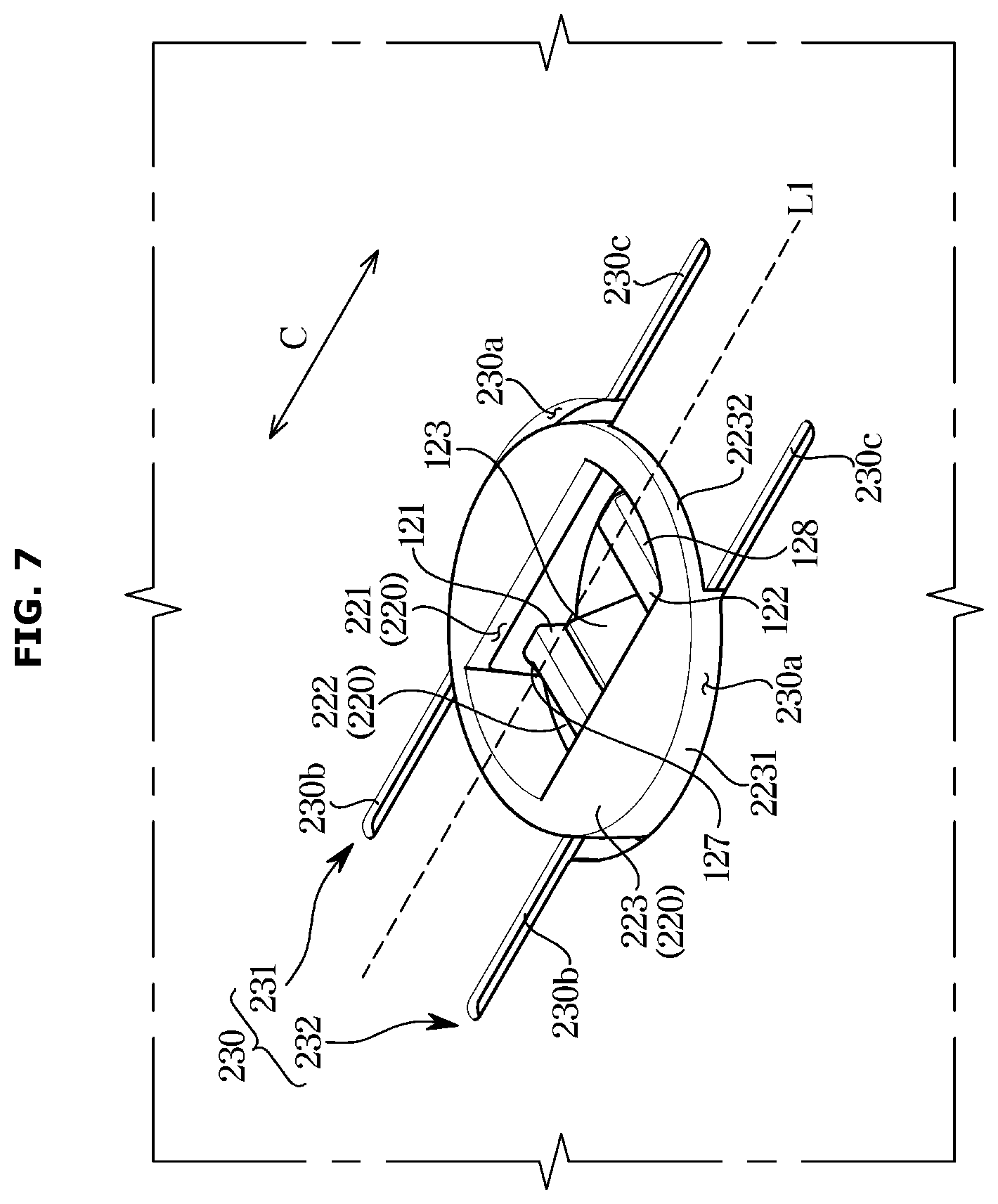 Patent US12410966 Figure 7 – Plate assembly and home appliance