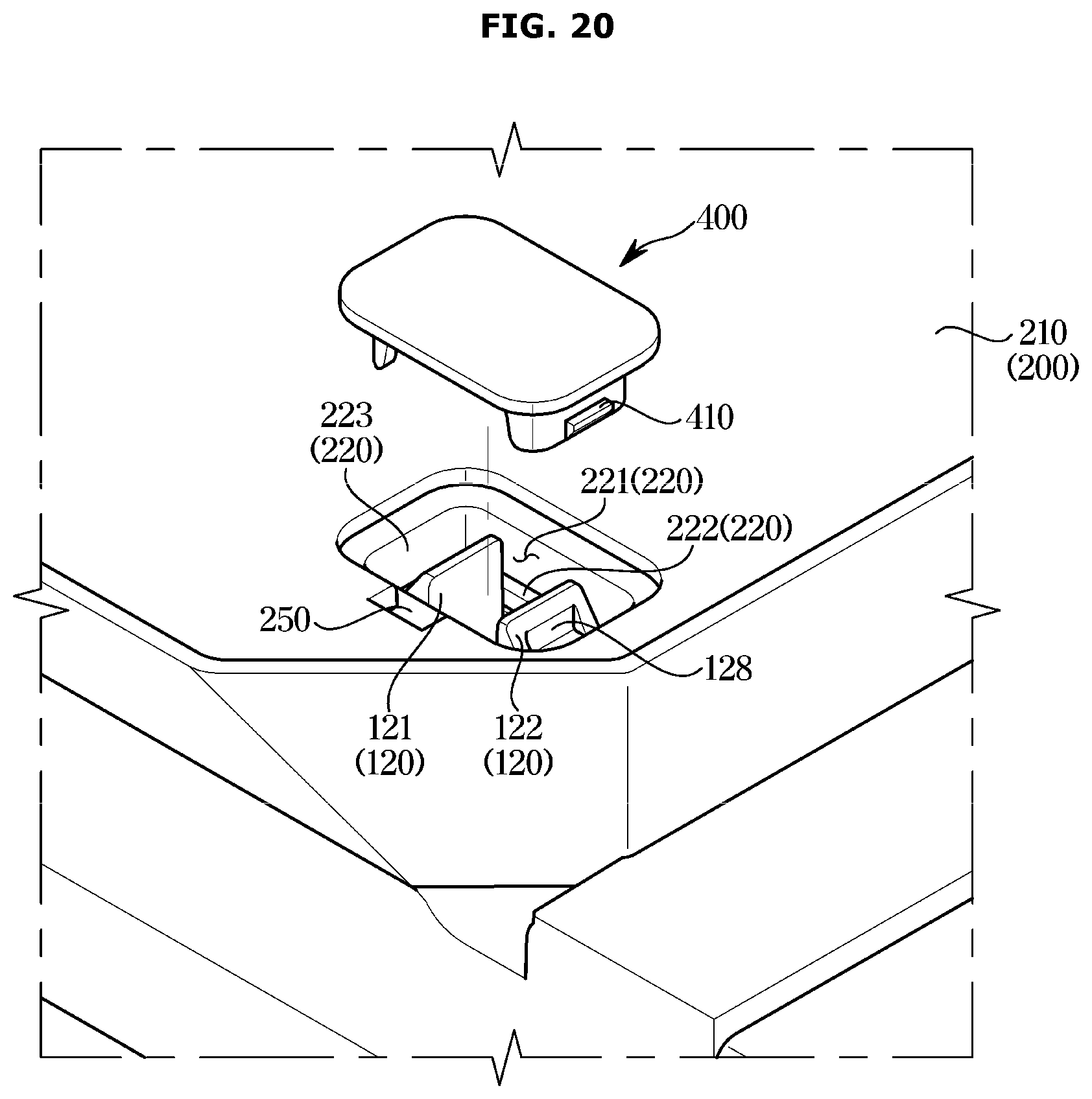 Patent US12410966 Figure 20 – Plate assembly and home appliance