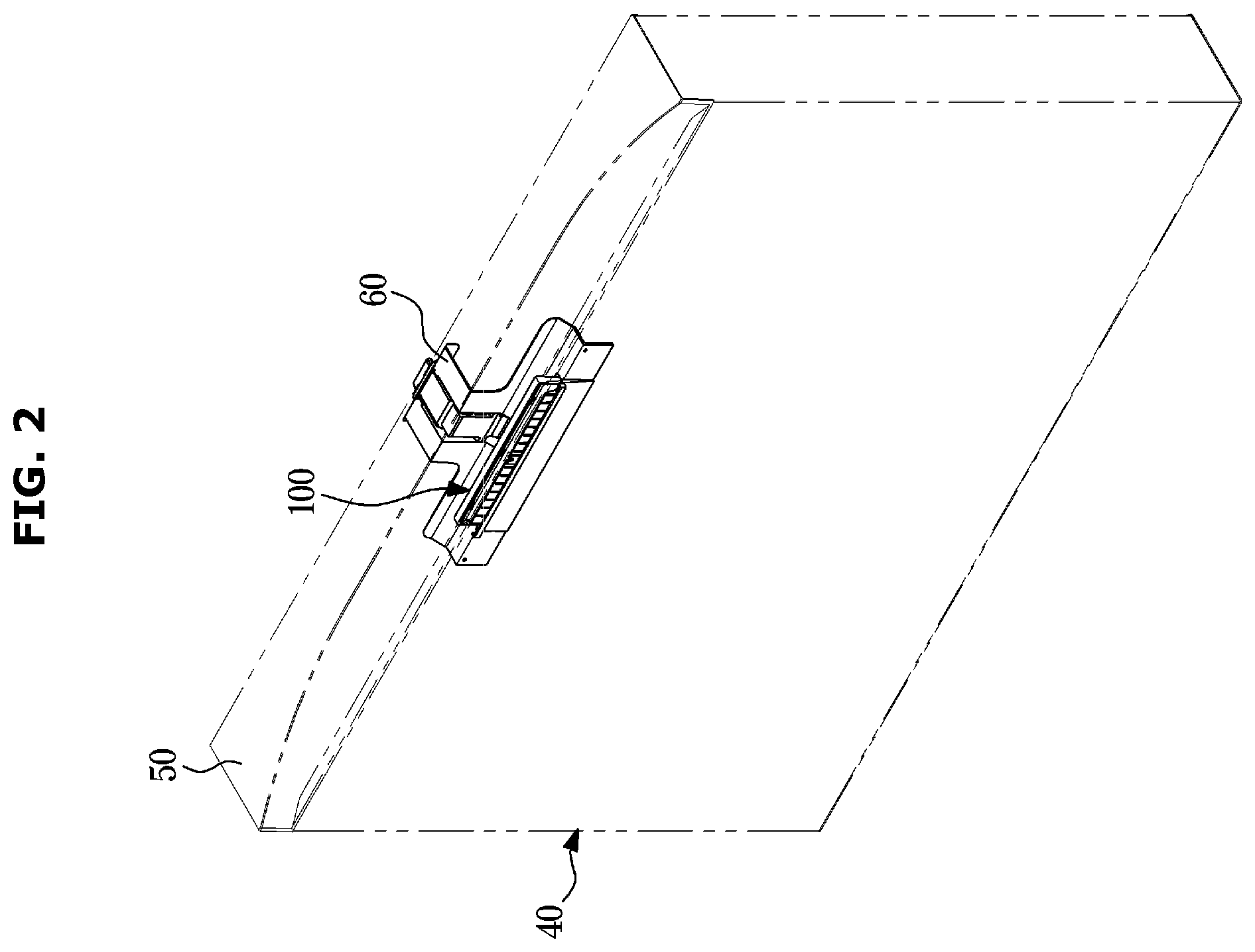 Patent US12410967 Figure 2 – Door opening device and refrigerator having the same