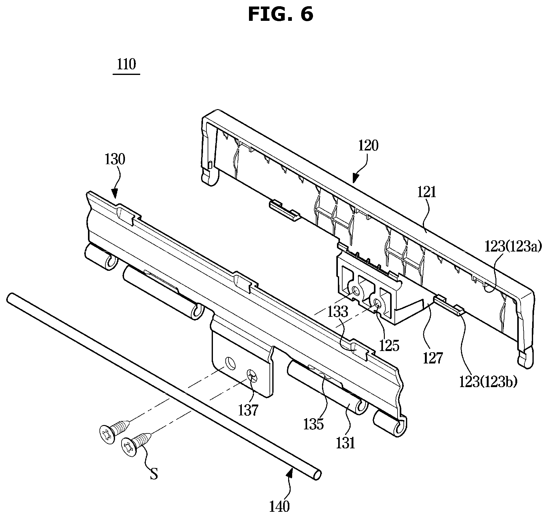 Patent US12410967 Figure 6 – Door opening device and refrigerator having the same