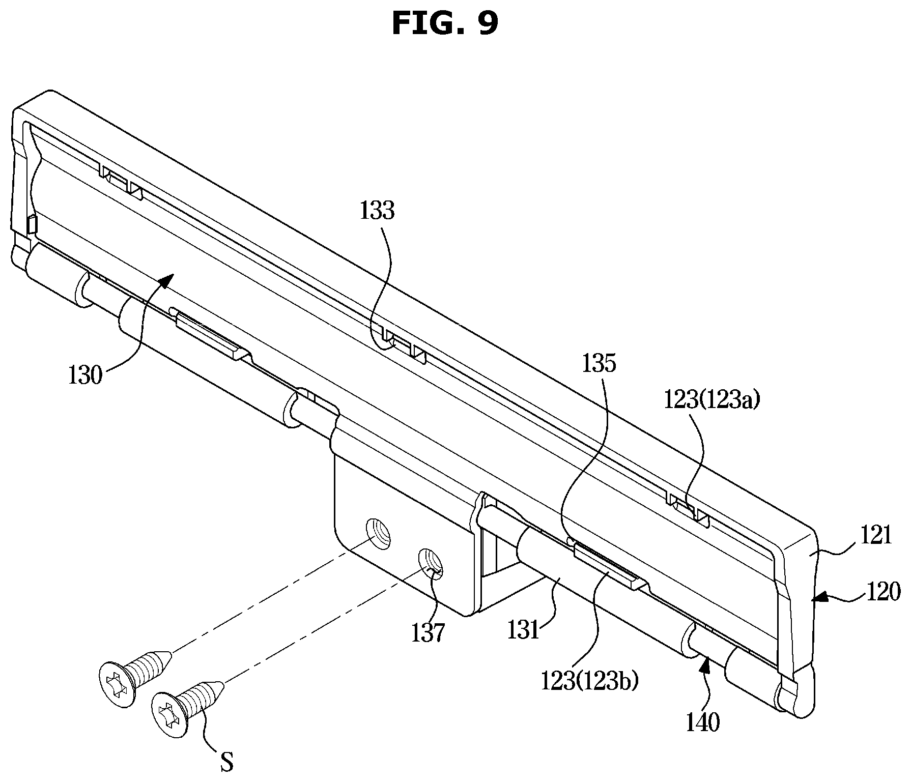 Patent US12410967 Figure 9 – Door opening device and refrigerator having the same