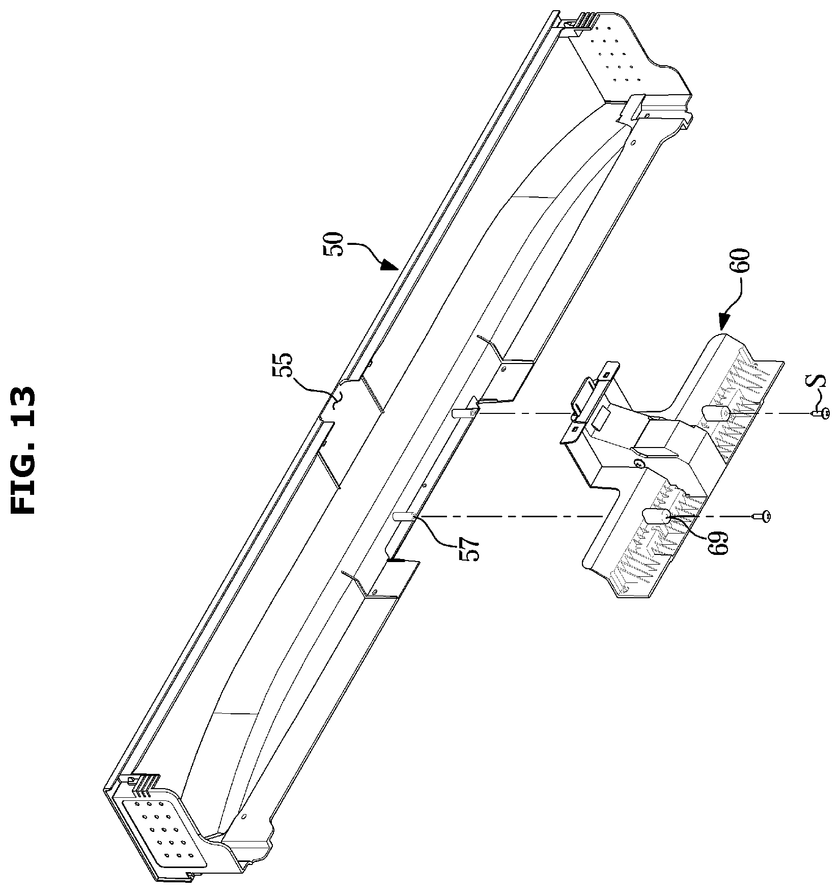 Patent US12410967 Figure 13 – Door opening device and refrigerator having the same