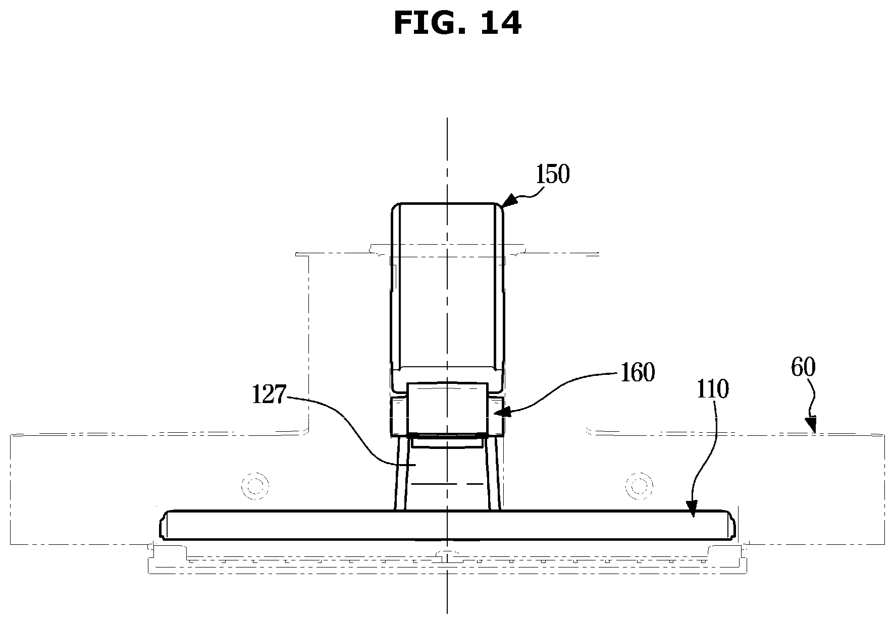 Patent US12410967 Figure 14 – Door opening device and refrigerator having the same
