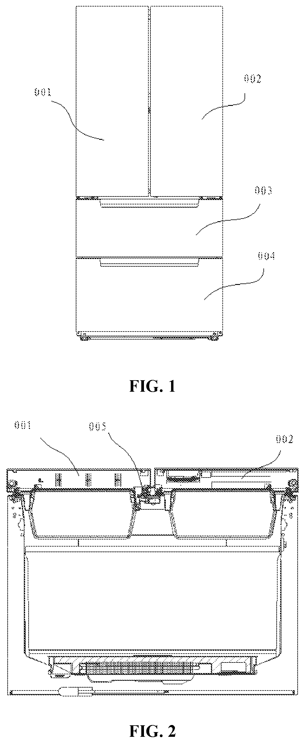 Patent US12410968 — Door assembly and refrigeration device — Figure 1