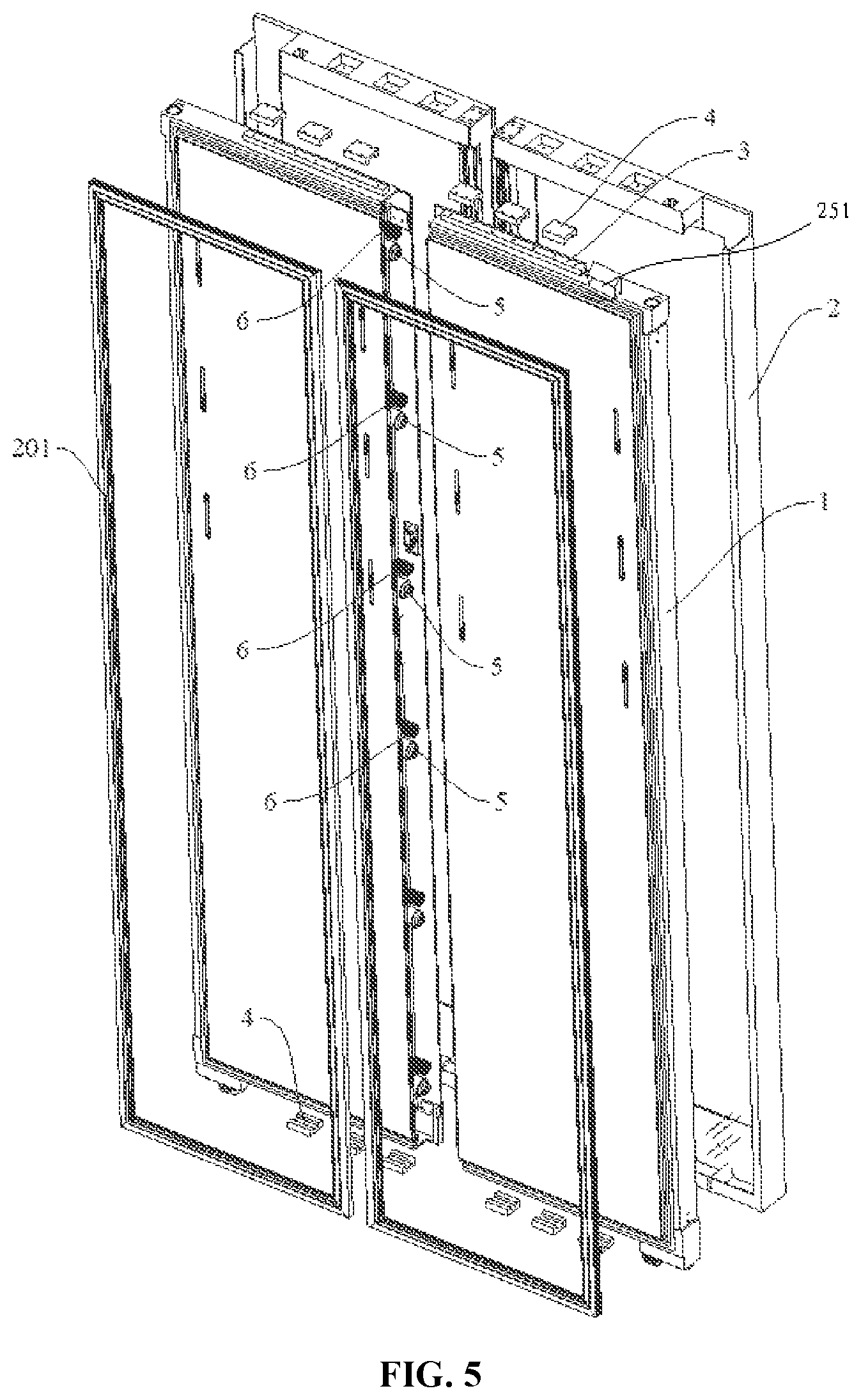 Patent US12410968 Figure 3 – Door assembly and refrigeration device