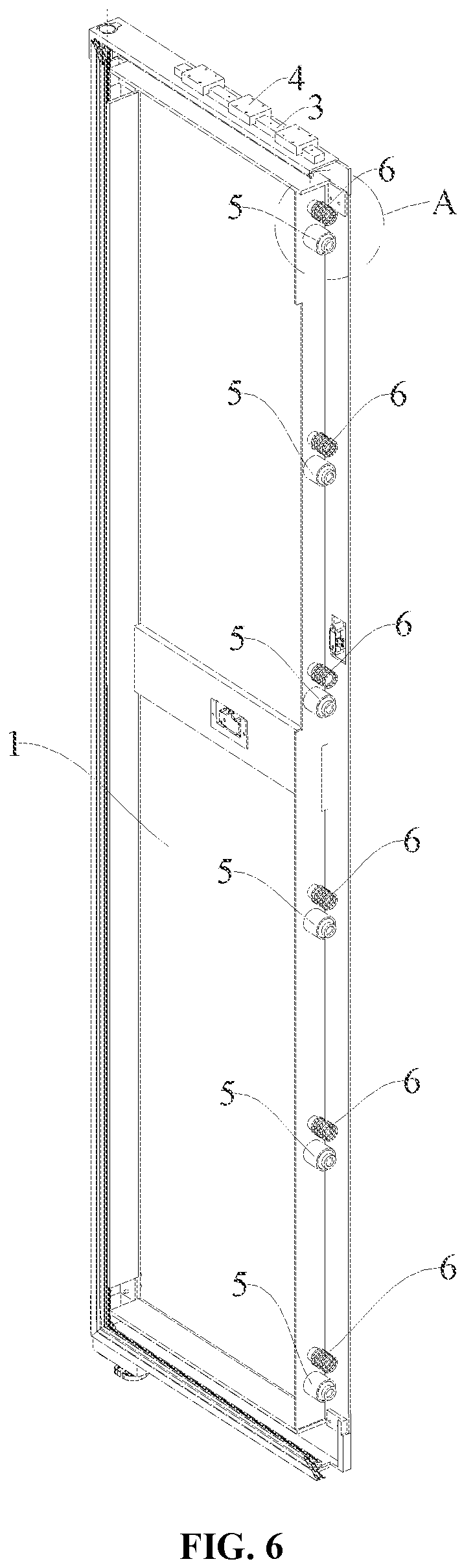 Patent US12410968 Figure 4 – Door assembly and refrigeration device