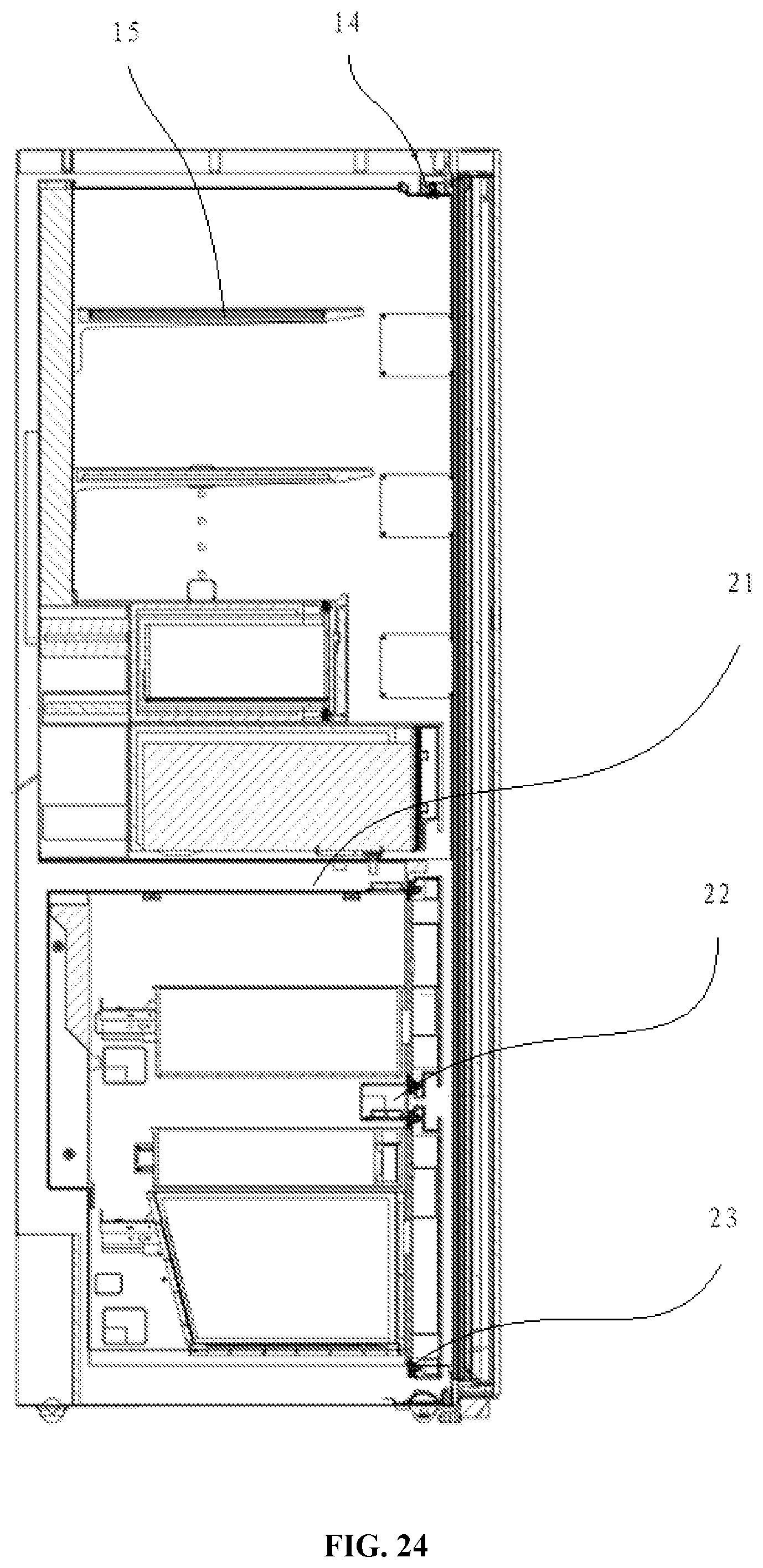 Patent US12410968 Figure 14 – Door assembly and refrigeration device