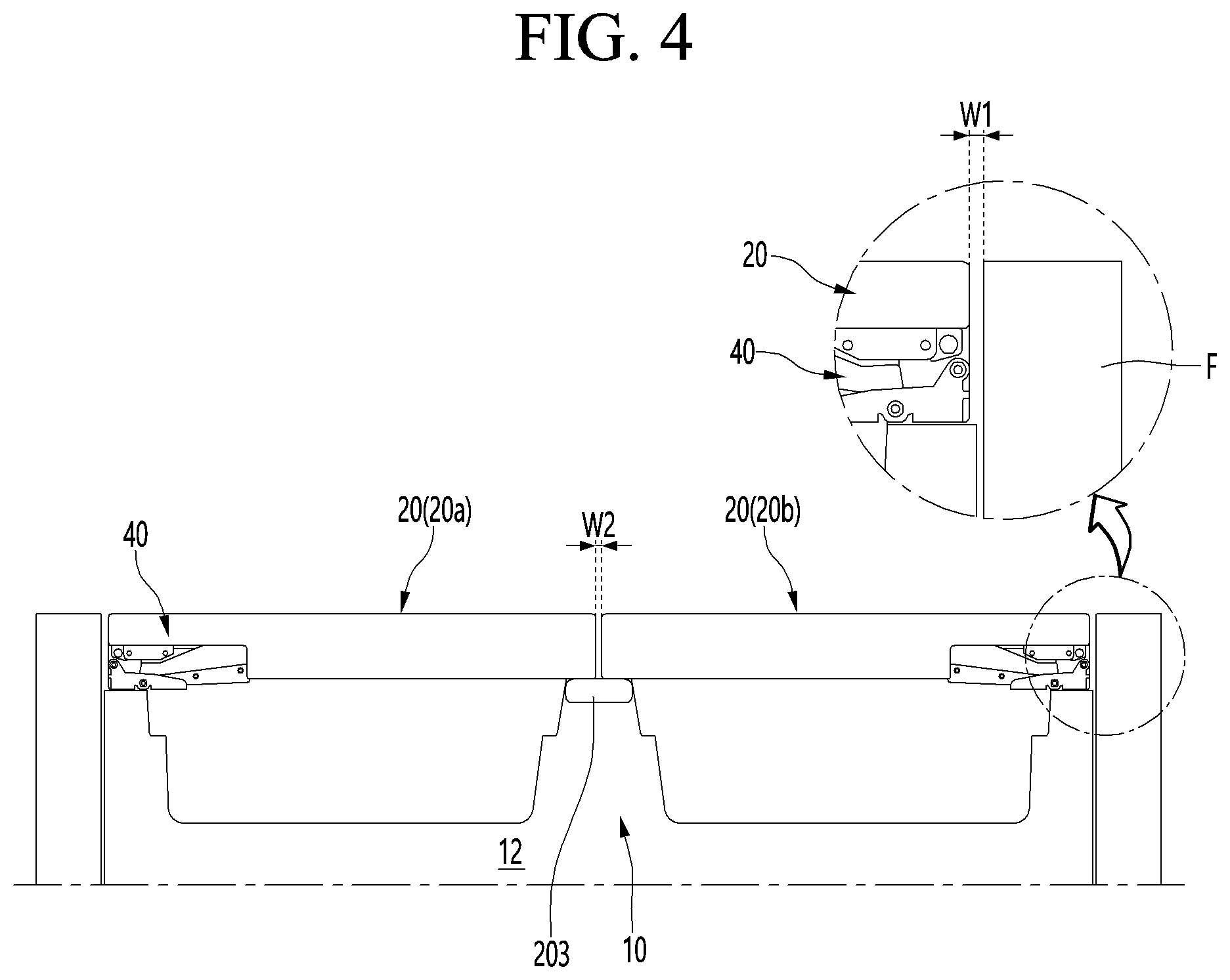 Patent US12410969 Figure 4 – Multi-joint link hinge and refrigerator having the same
