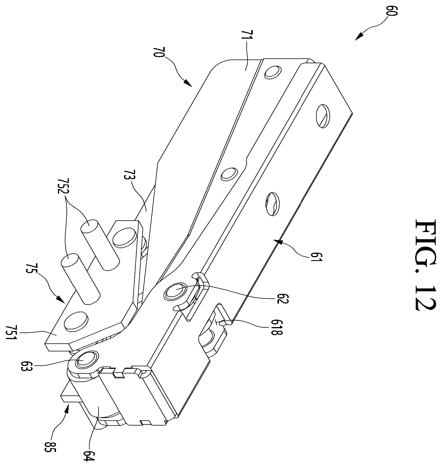Patent US12410969 Figure 11 – Multi-joint link hinge and refrigerator having the same