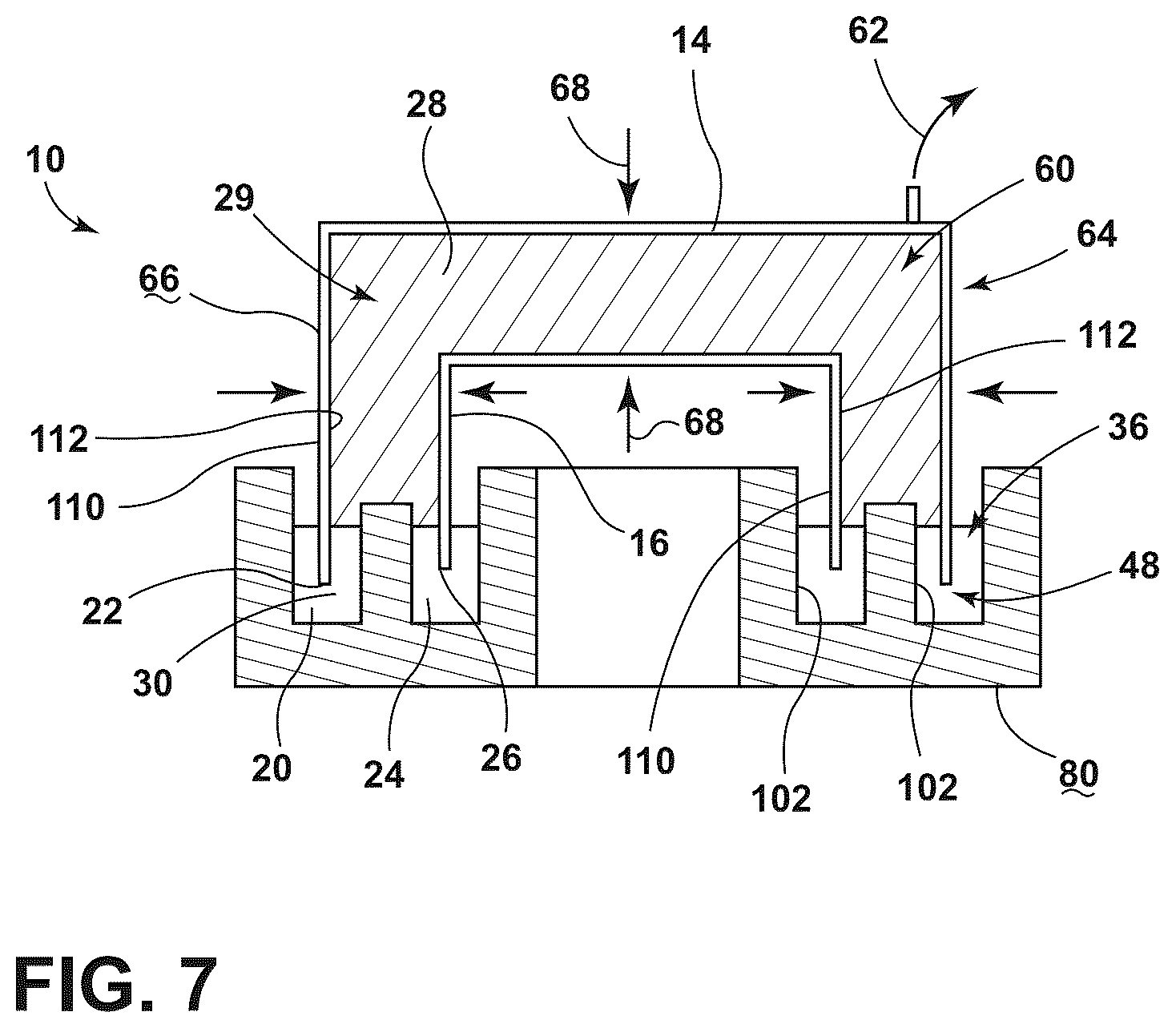 Patent US12410970 Figure 5 – Encapsulation system for a thermal bridge breaker-to-metal liner