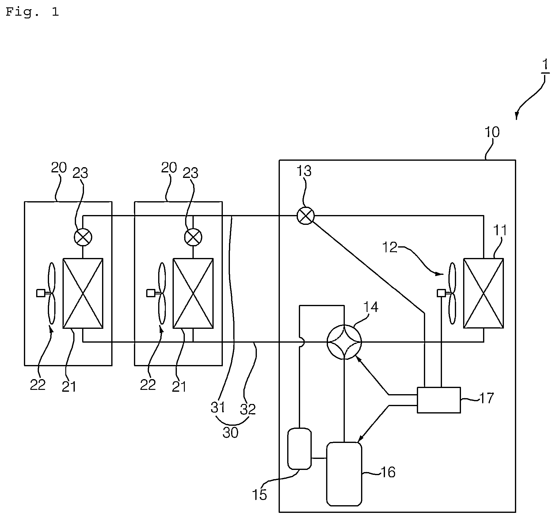 Patent US12410976 Figure 1 – Heat exchanger