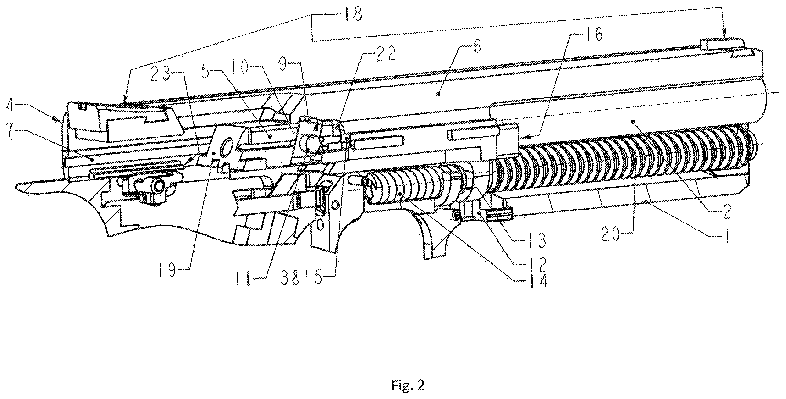 Patent US12410977 Figure 2 – Firearm