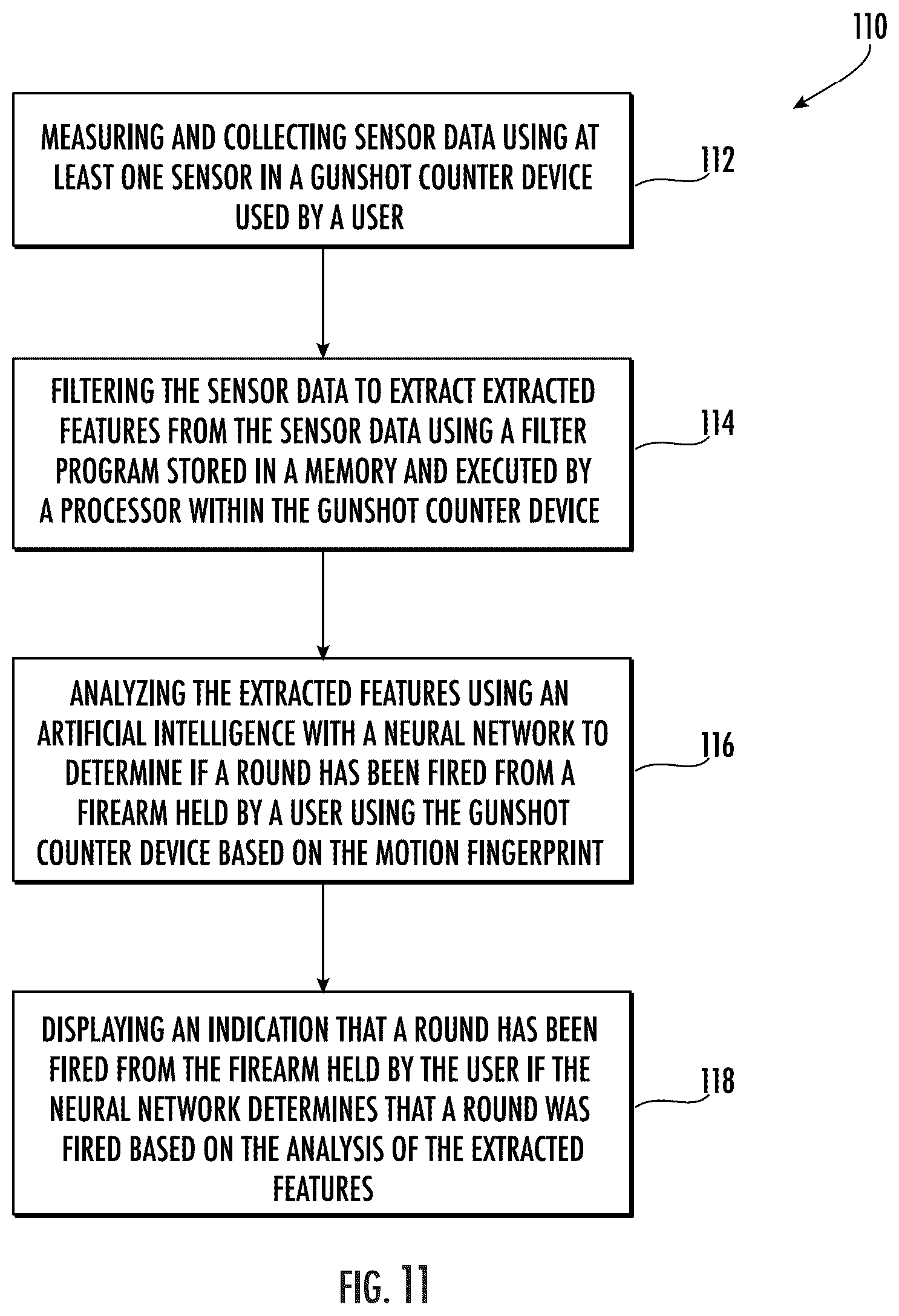 Patent US12410978 Figure 16 – Devices, systems, and computer program products for detecting gunshots and related methods