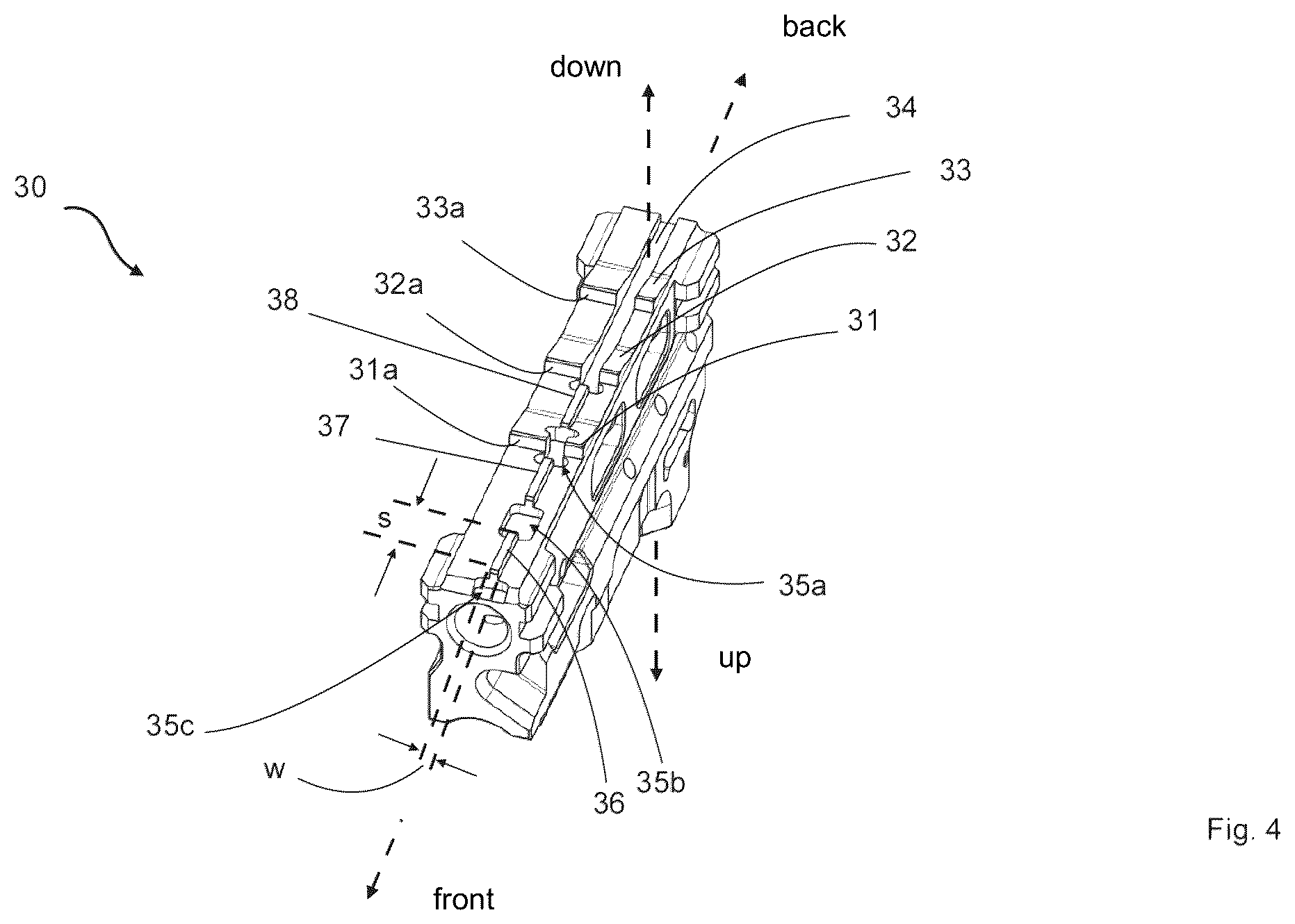 Patent US12410979 Figure 5 – Control element, breechblock stop lever, breechblock carrier, trigger, trigger assembly for an automatic weapon, and an automatic weapon equipped therewith