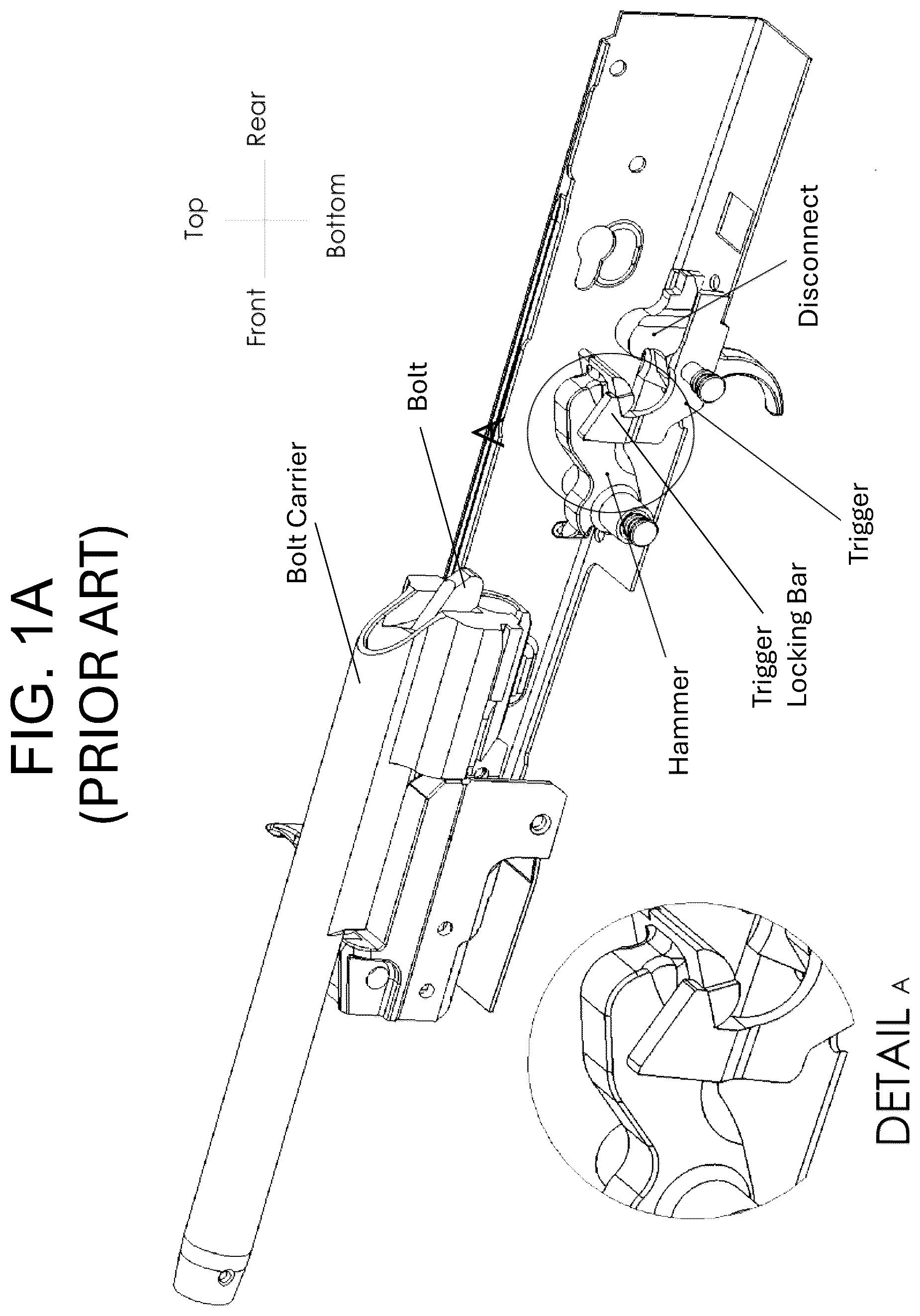 Patent US12410980 Figure 1 – Drop-in system to enhance the resetting and operations of semiautomatic firearms