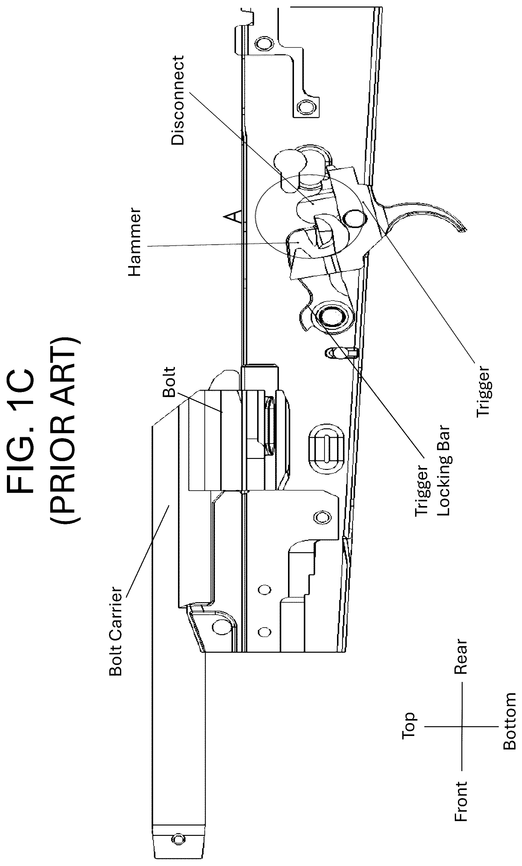 Patent US12410980 Figure 3 – Drop-in system to enhance the resetting and operations of semiautomatic firearms