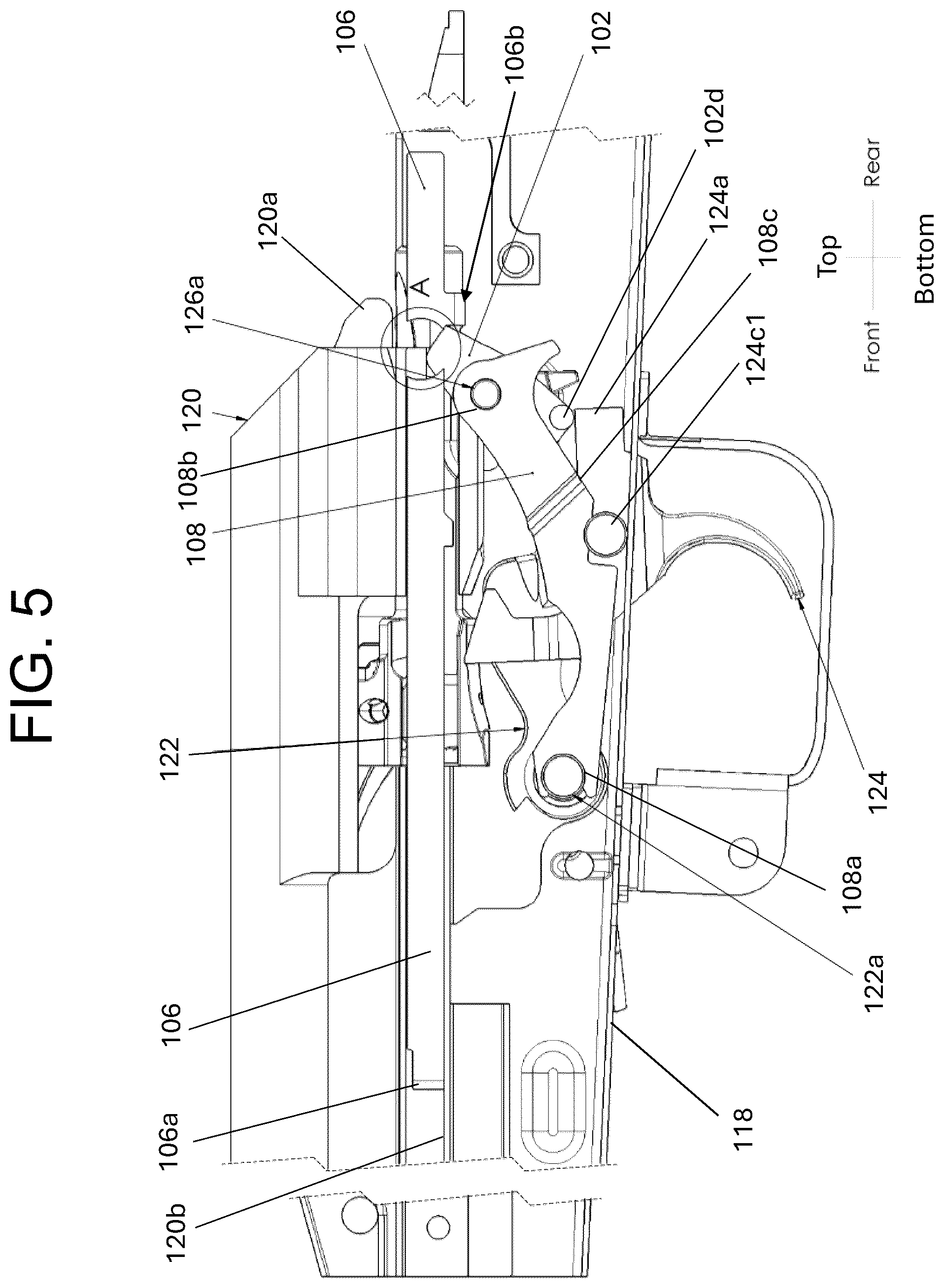 Patent US12410980 Figure 7 – Drop-in system to enhance the resetting and operations of semiautomatic firearms