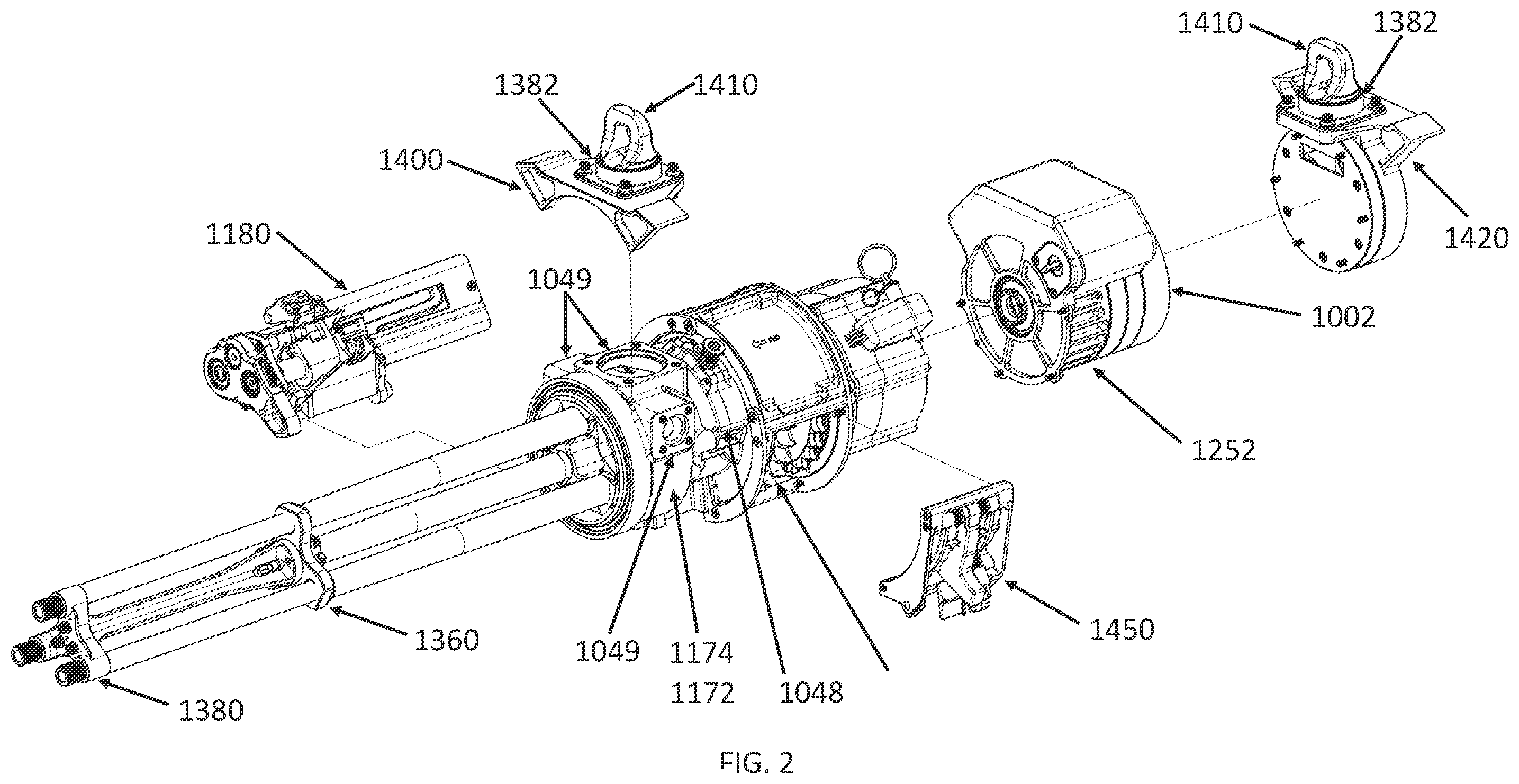 Patent US12410982 Figure 2 – Multiple-barrel firearm and method of use