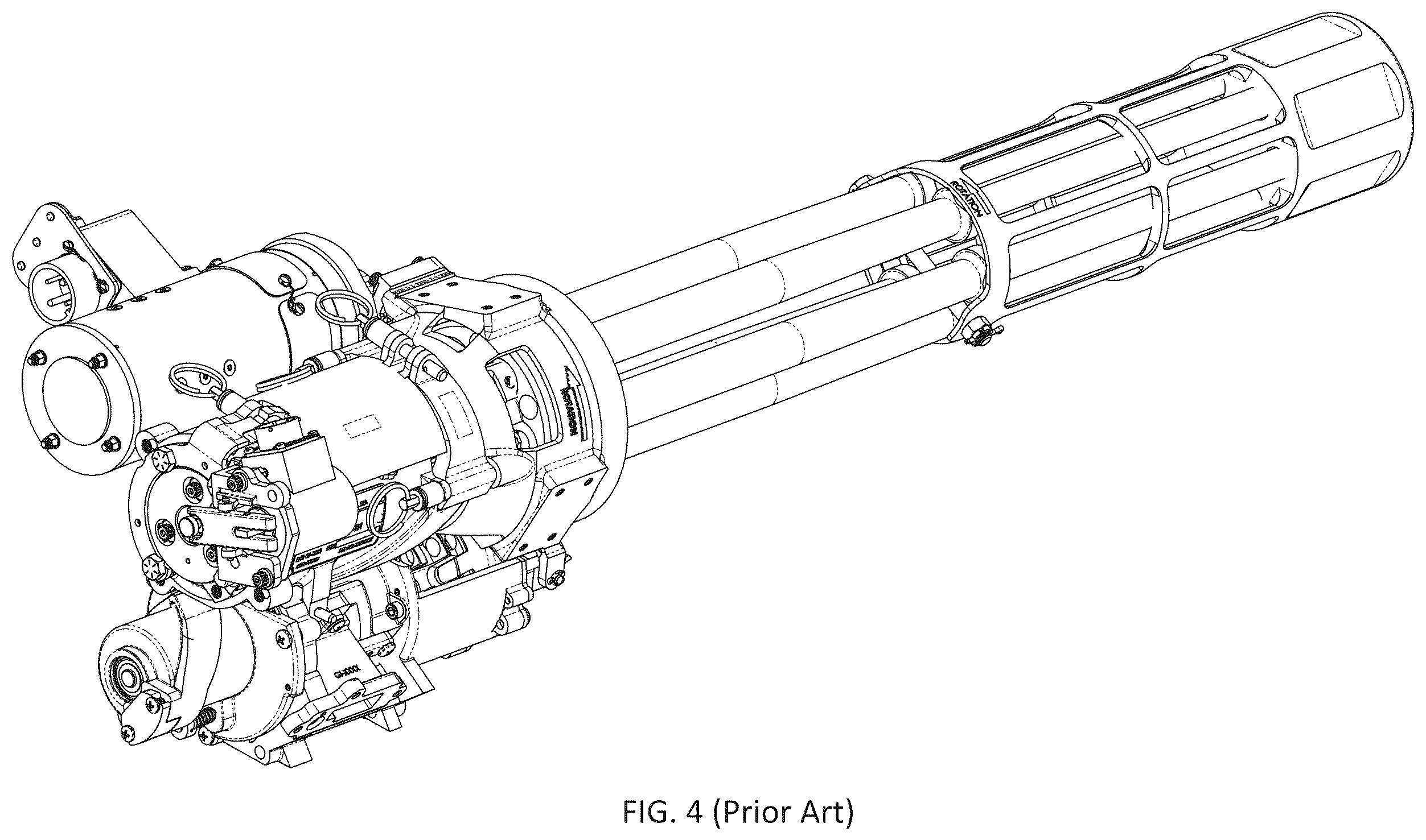 Patent US12410982 Figure 4 – Multiple-barrel firearm and method of use