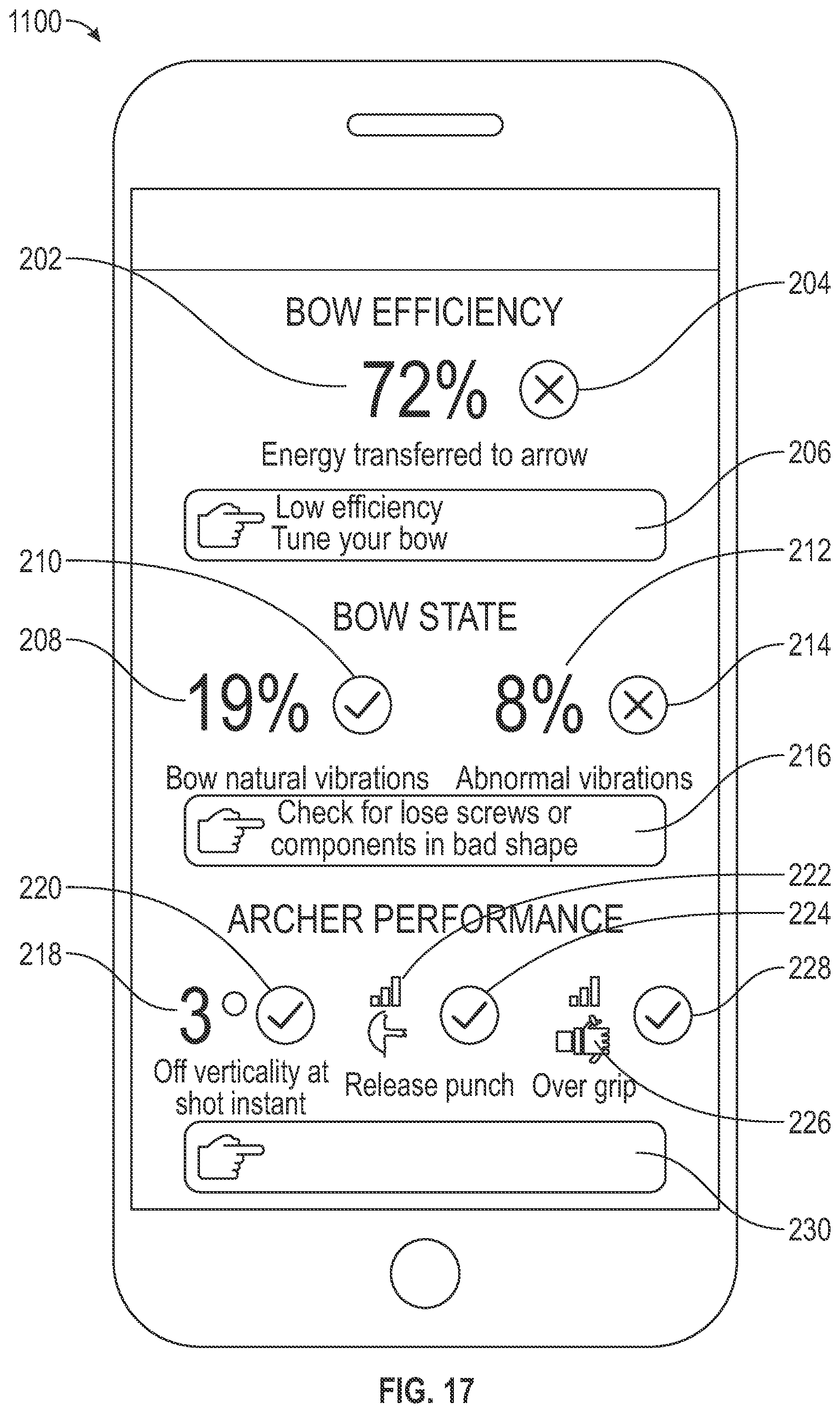 Patent US12410985 Figure 13 – Archery bow monitoring