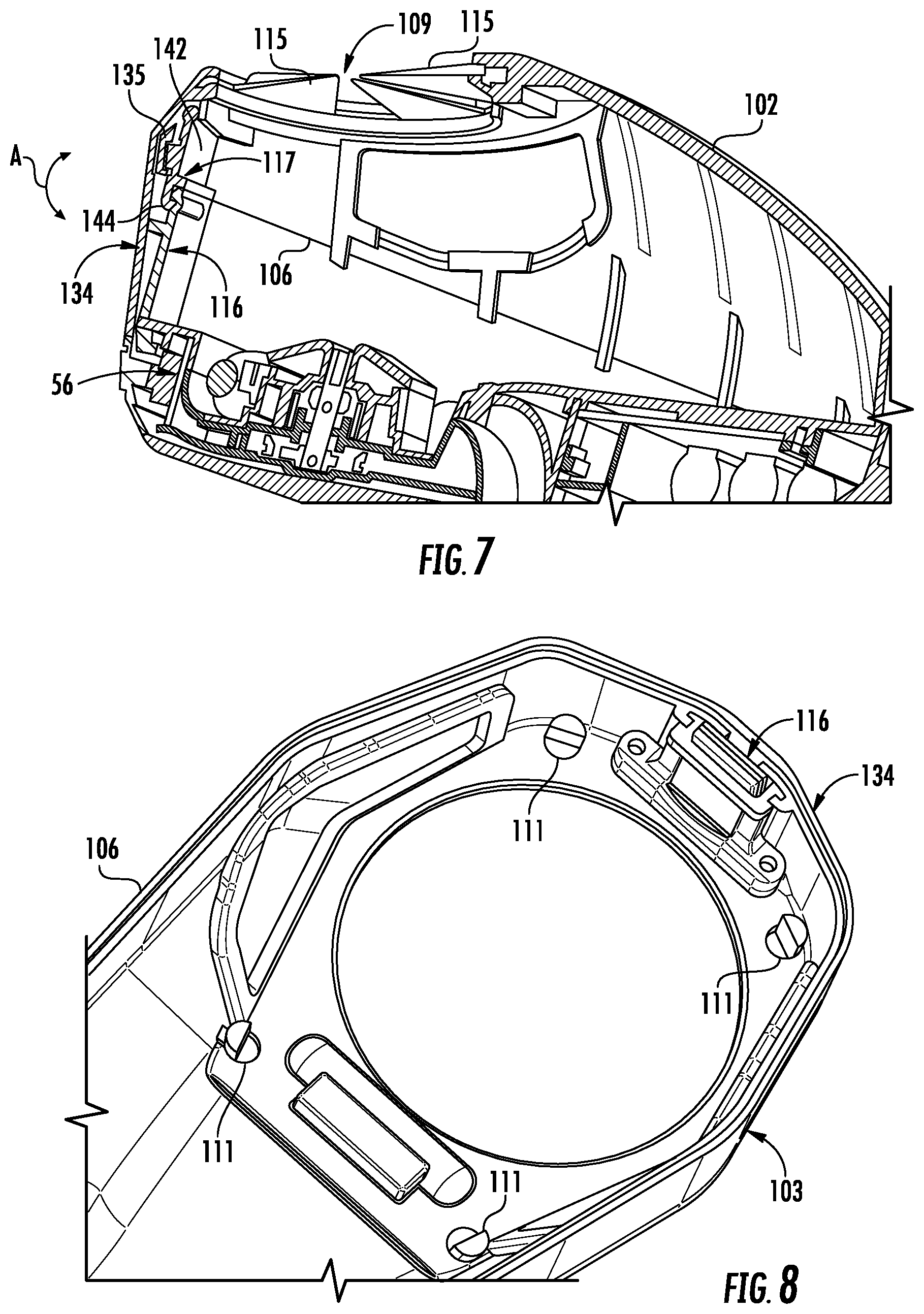 Patent US12410986 Figure 5 – Projectile loader having streamlined external body and internal opening mechanism