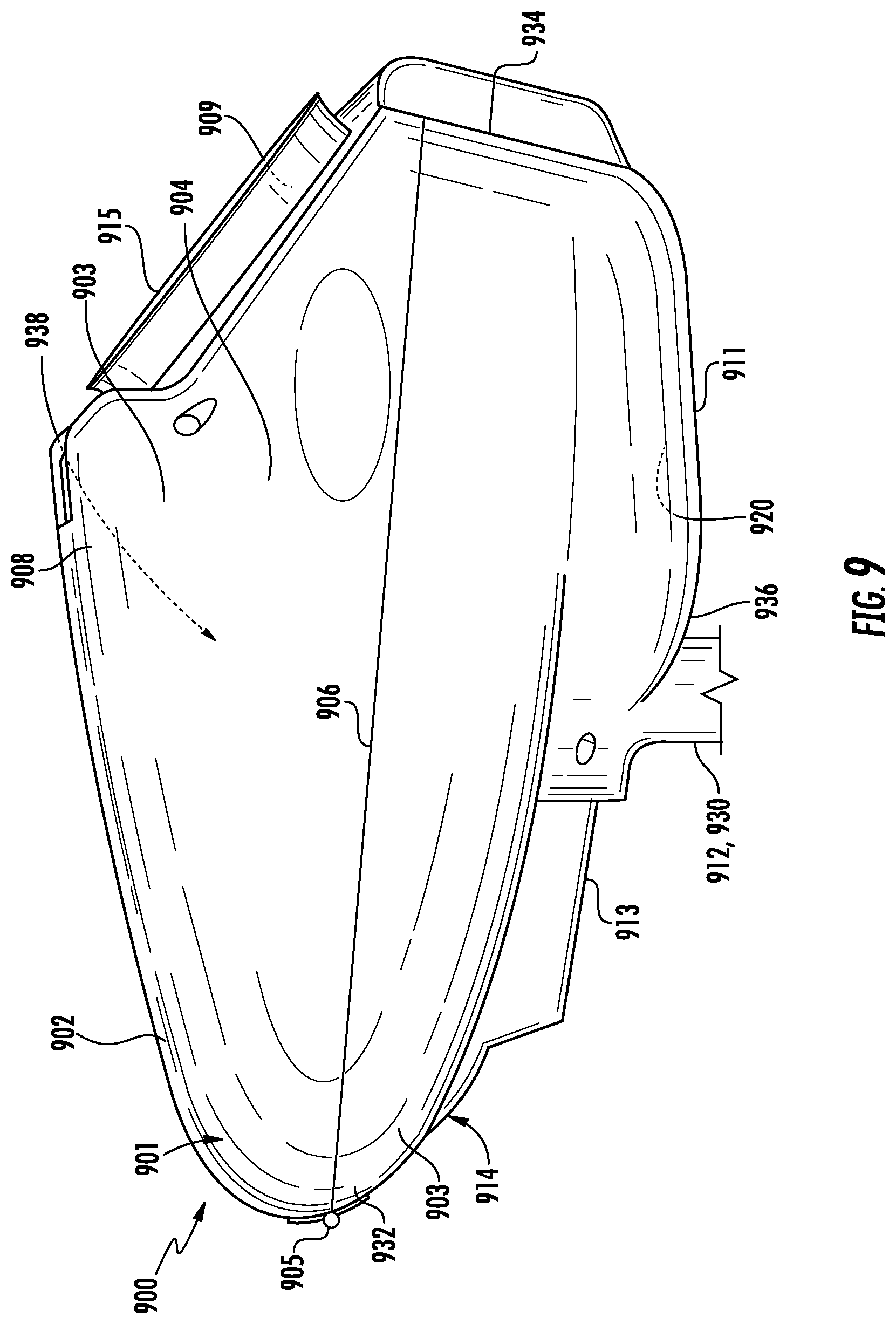 Patent US12410986 Figure 6 – Projectile loader having streamlined external body and internal opening mechanism