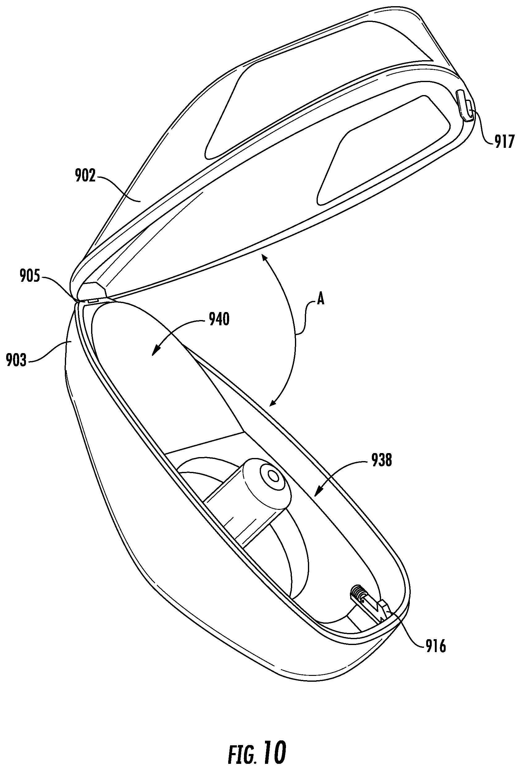 Patent US12410986 Figure 7 – Projectile loader having streamlined external body and internal opening mechanism