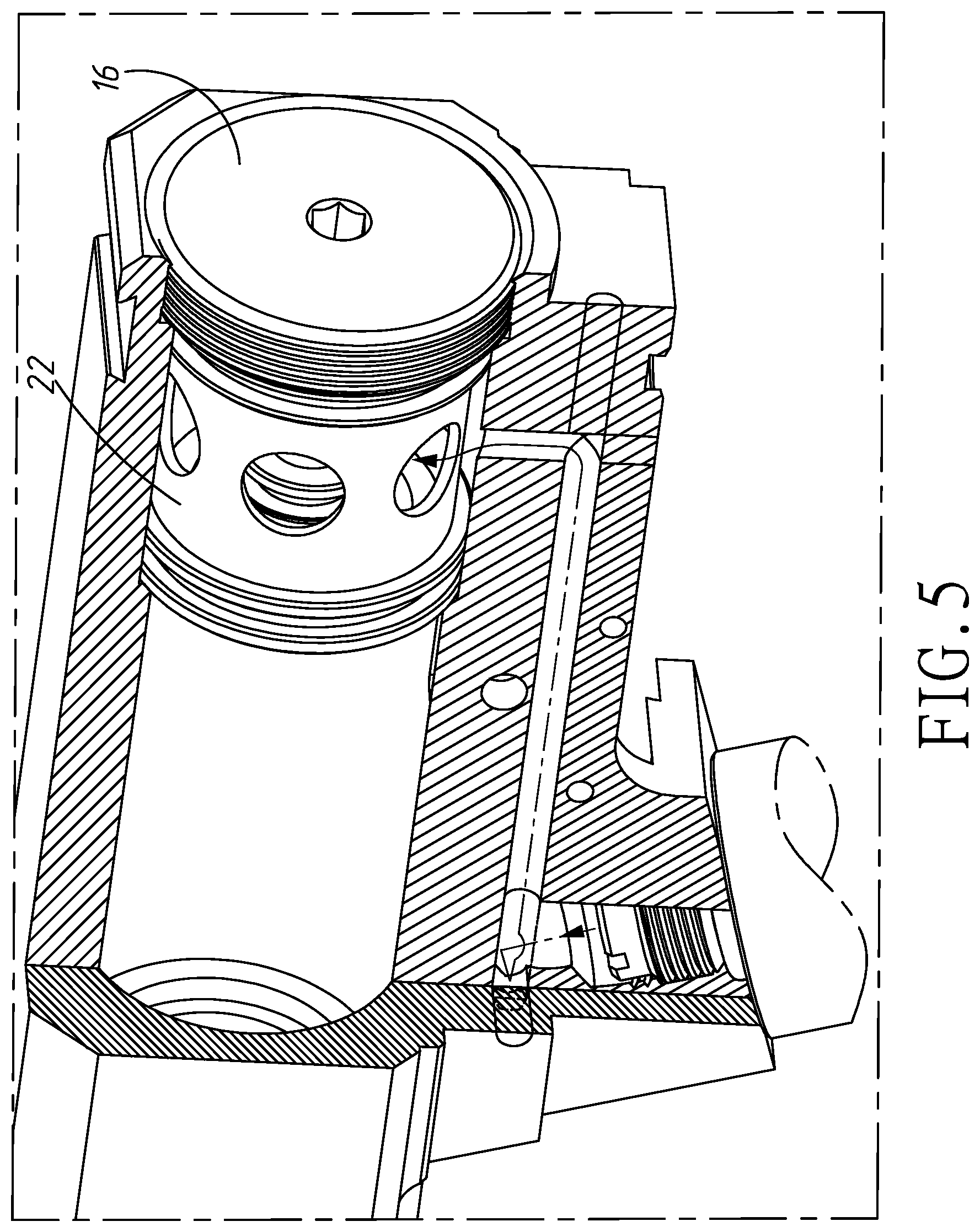 Patent US12410987 Figure 6 – Device for paintball air gun