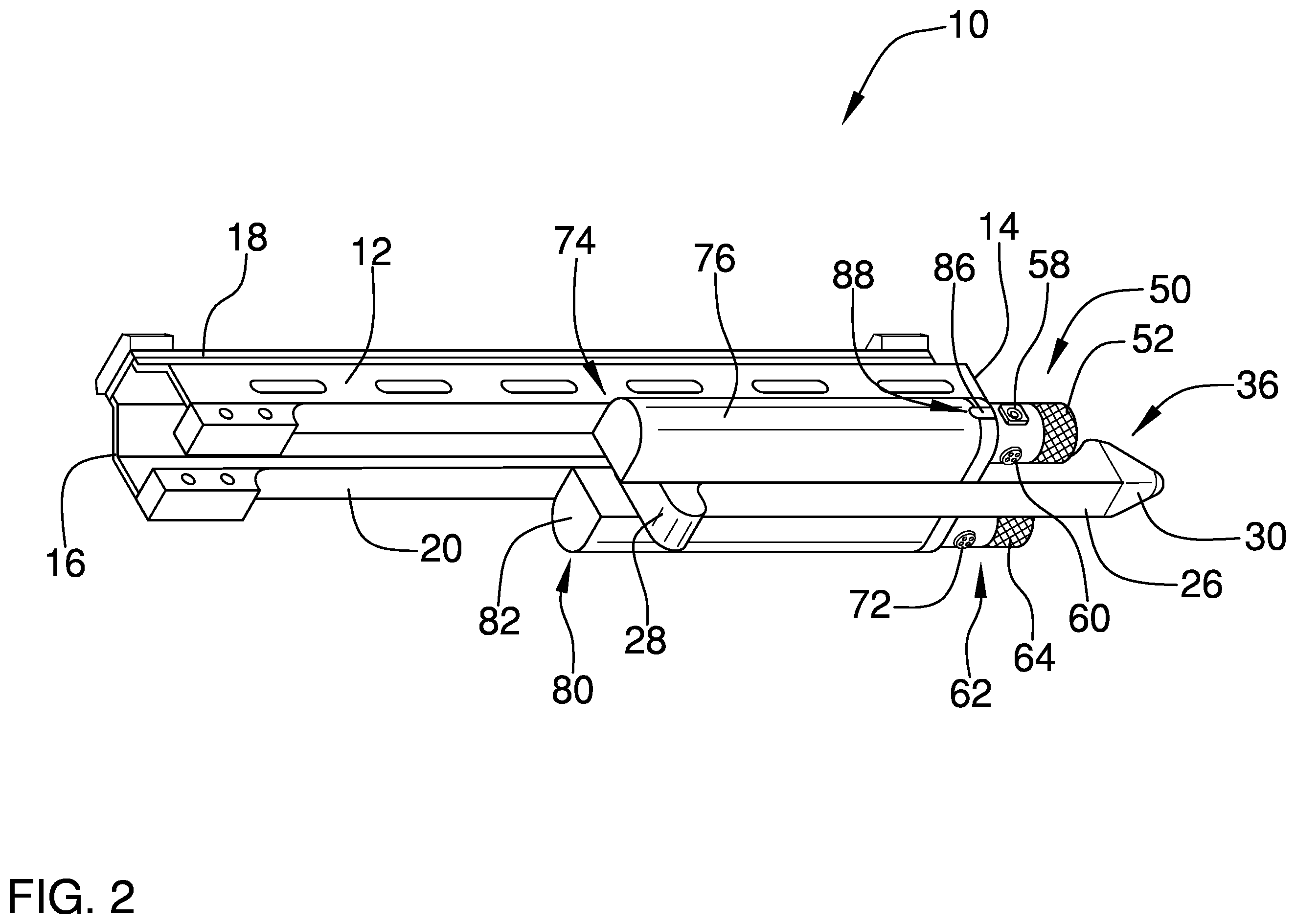 Patent US12410988 Figure 2 – Forearm grip for a firearm