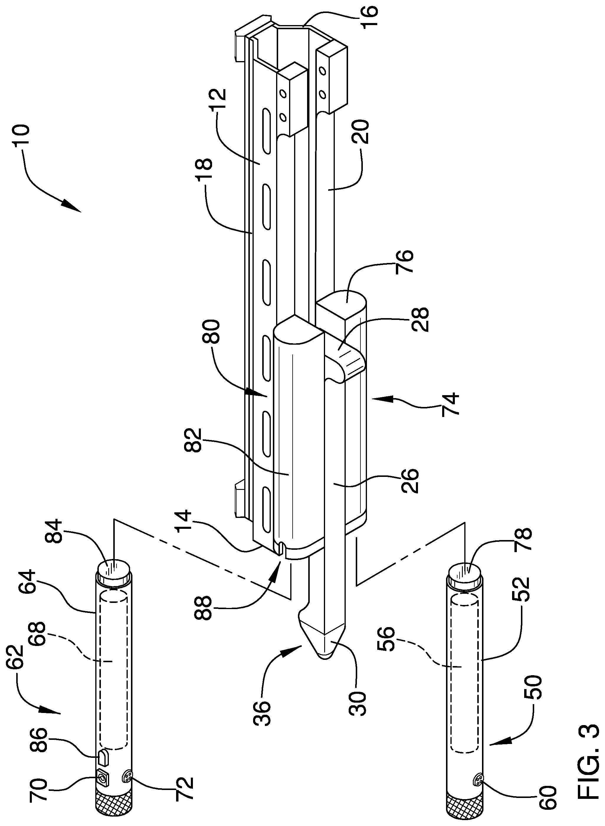Patent US12410988 Figure 3 – Forearm grip for a firearm