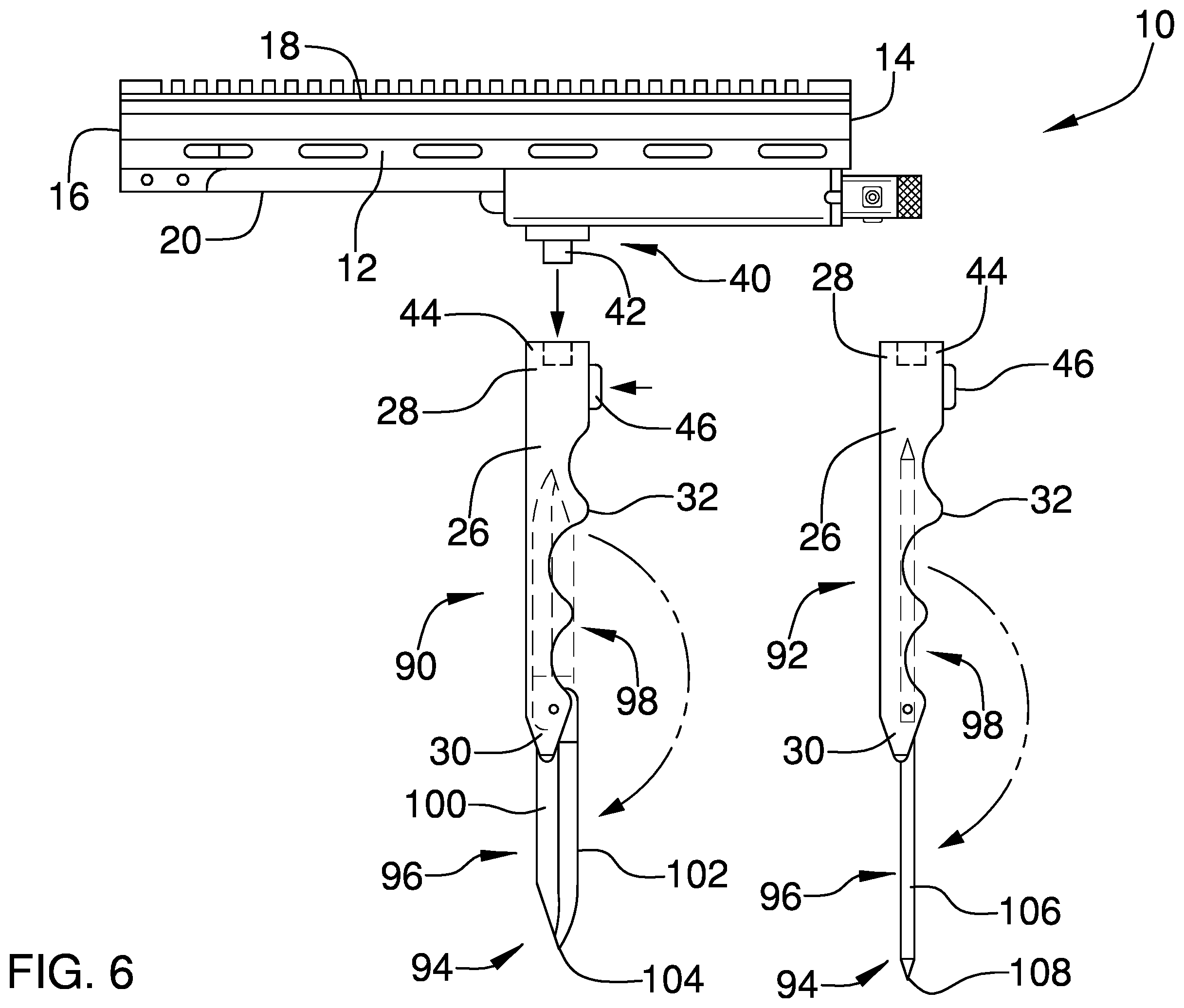 Patent US12410988 Figure 6 – Forearm grip for a firearm