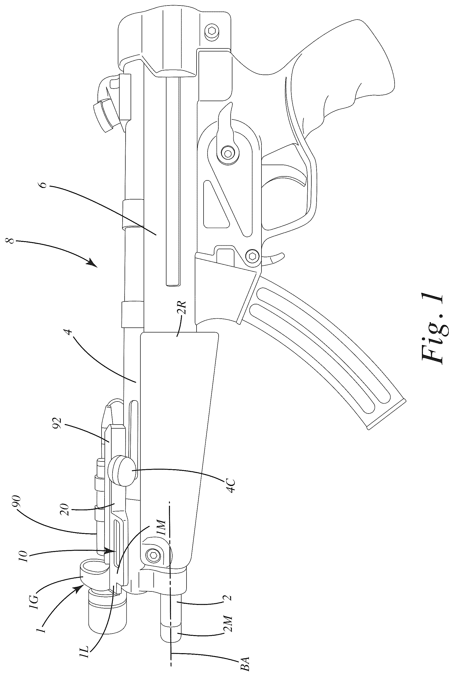 Patent US12410989 Figure 1 – Sight mount and related method of use