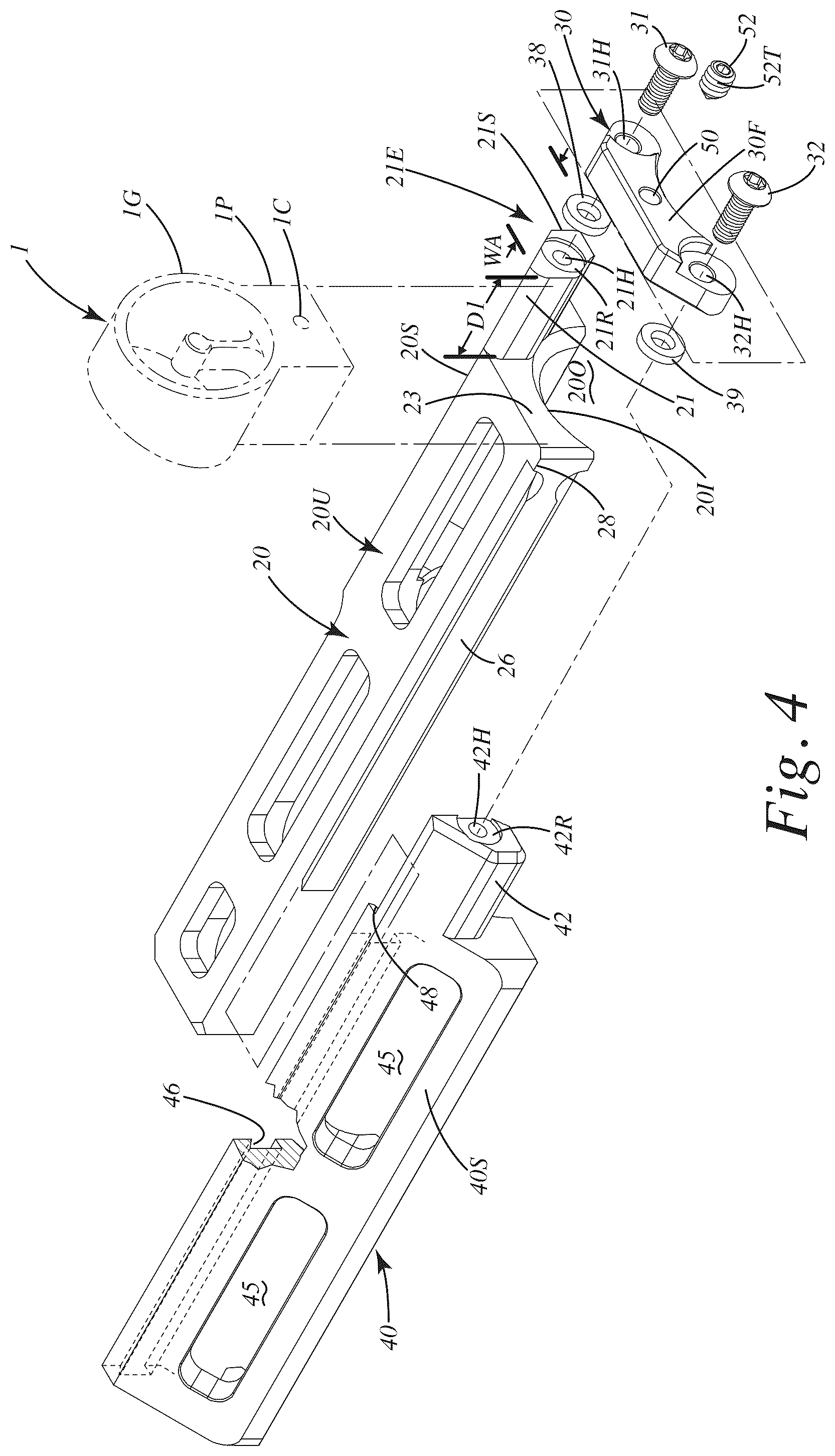 Patent US12410989 Figure 4 – Sight mount and related method of use