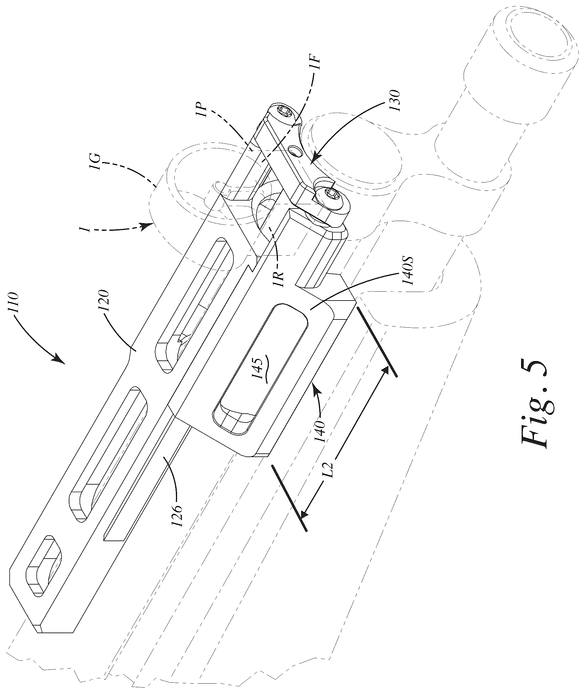 Patent US12410989 Figure 5 – Sight mount and related method of use