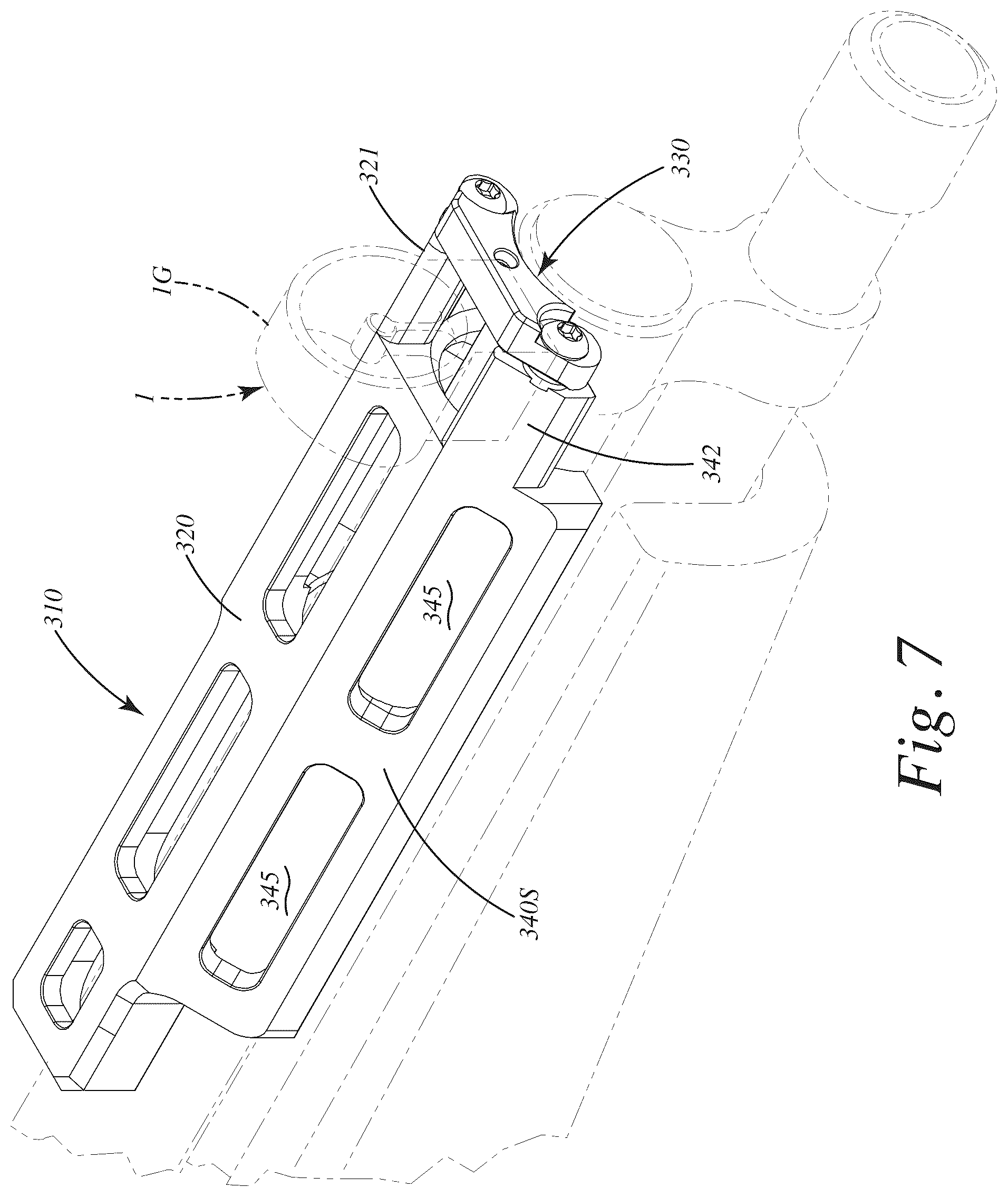 Patent US12410989 Figure 7 – Sight mount and related method of use