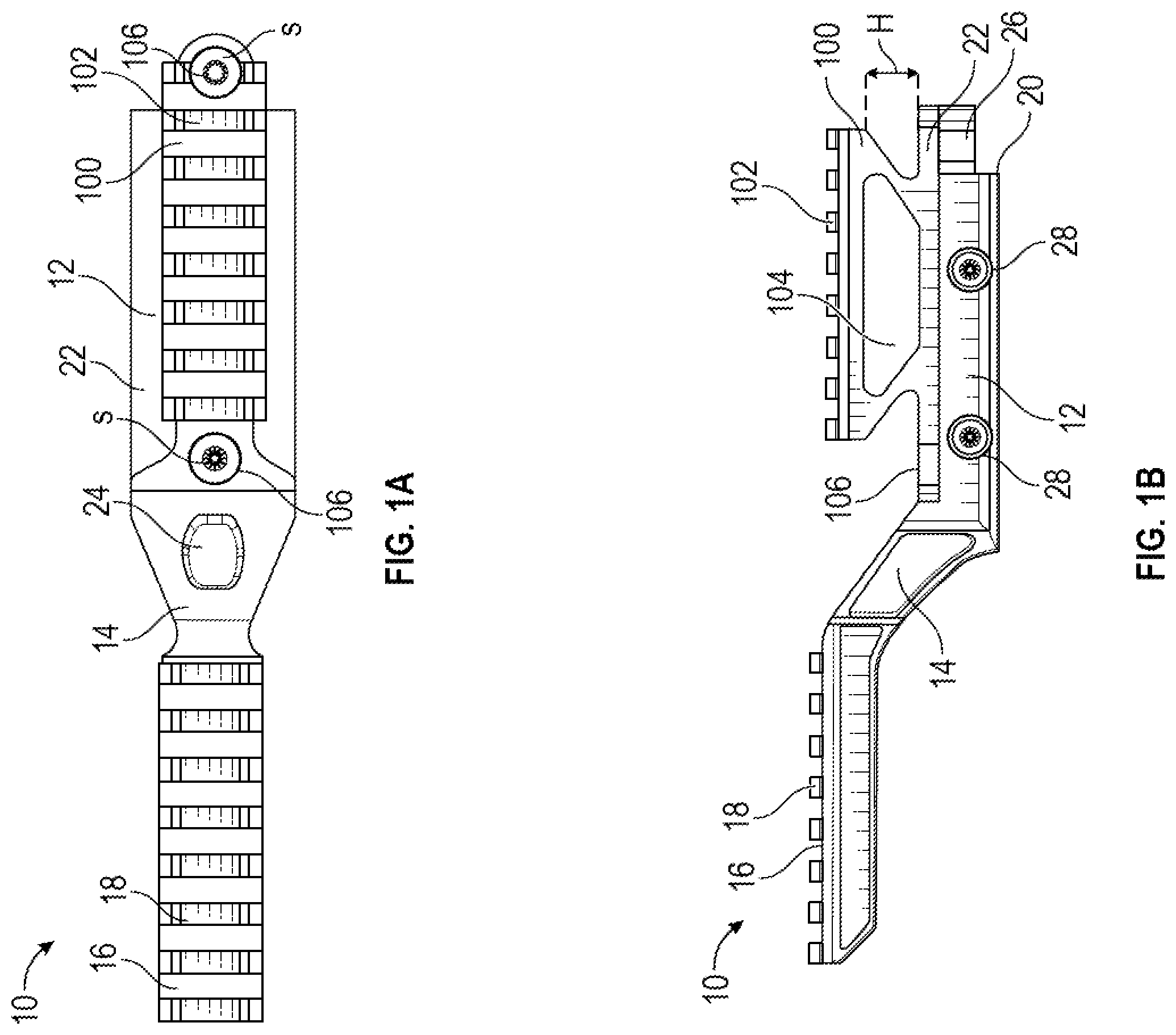 Patent US12410991 Figure 1 – Systems and methods for multi-accessory mount assembly for a firearm