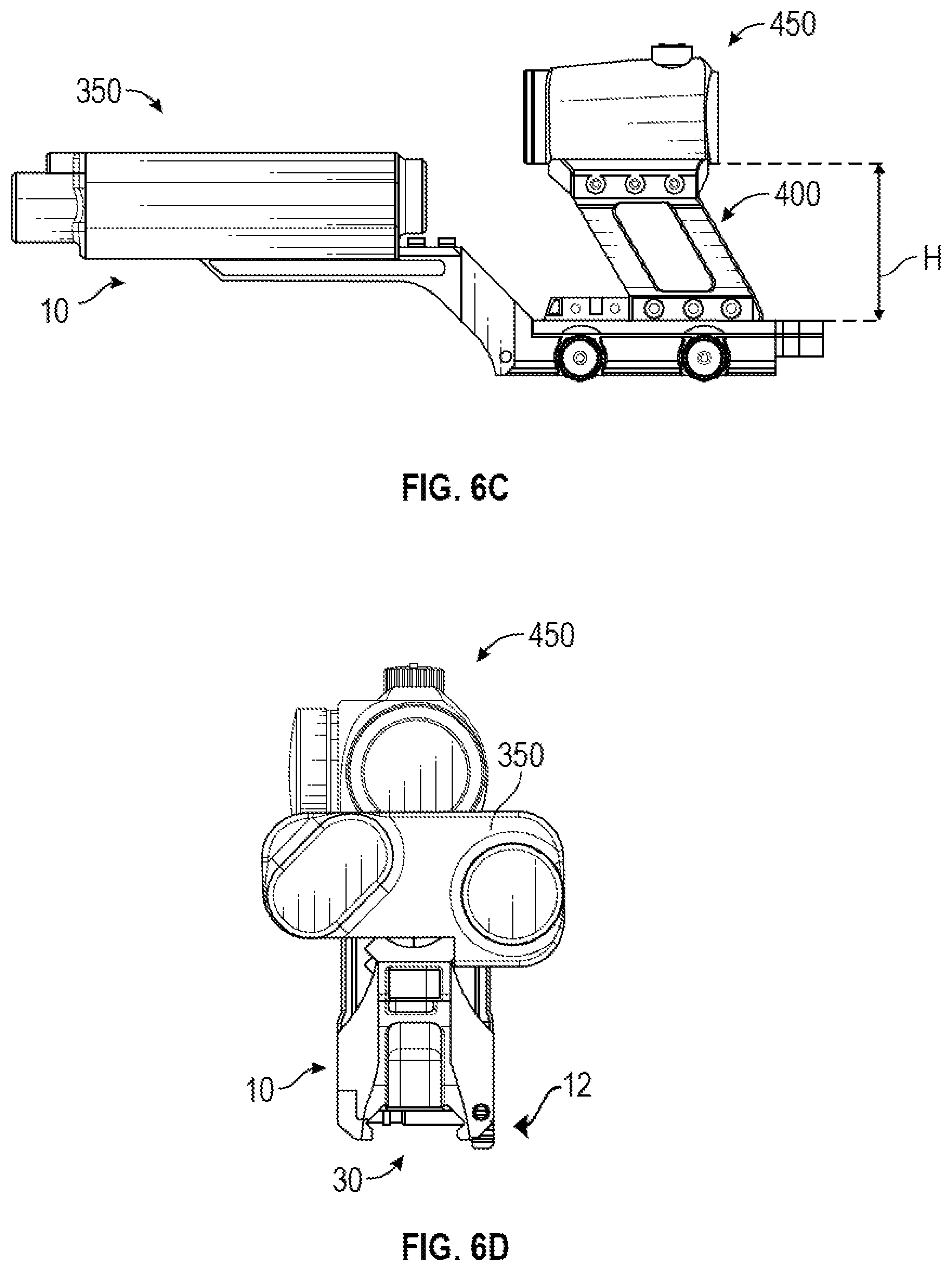 Patent US12410991 Figure 8 – Systems and methods for multi-accessory mount assembly for a firearm