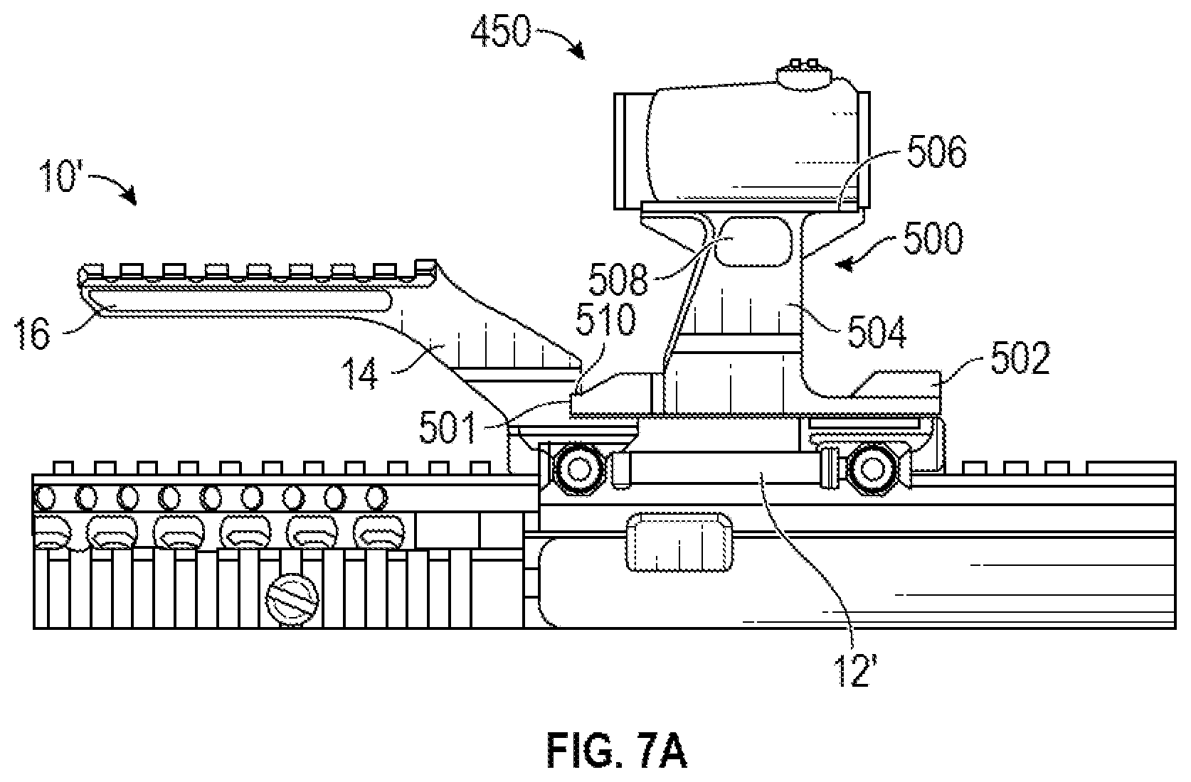 Patent US12410991 Figure 9 – Systems and methods for multi-accessory mount assembly for a firearm
