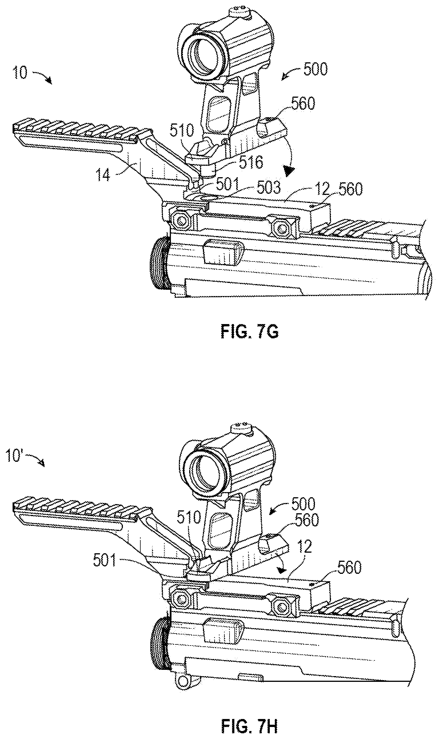 Patent US12410991 Figure 13 – Systems and methods for multi-accessory mount assembly for a firearm