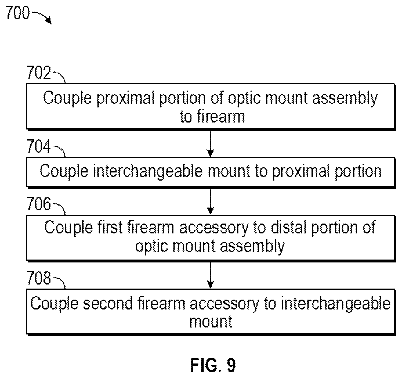 Patent US12410991 Figure 18 – Systems and methods for multi-accessory mount assembly for a firearm