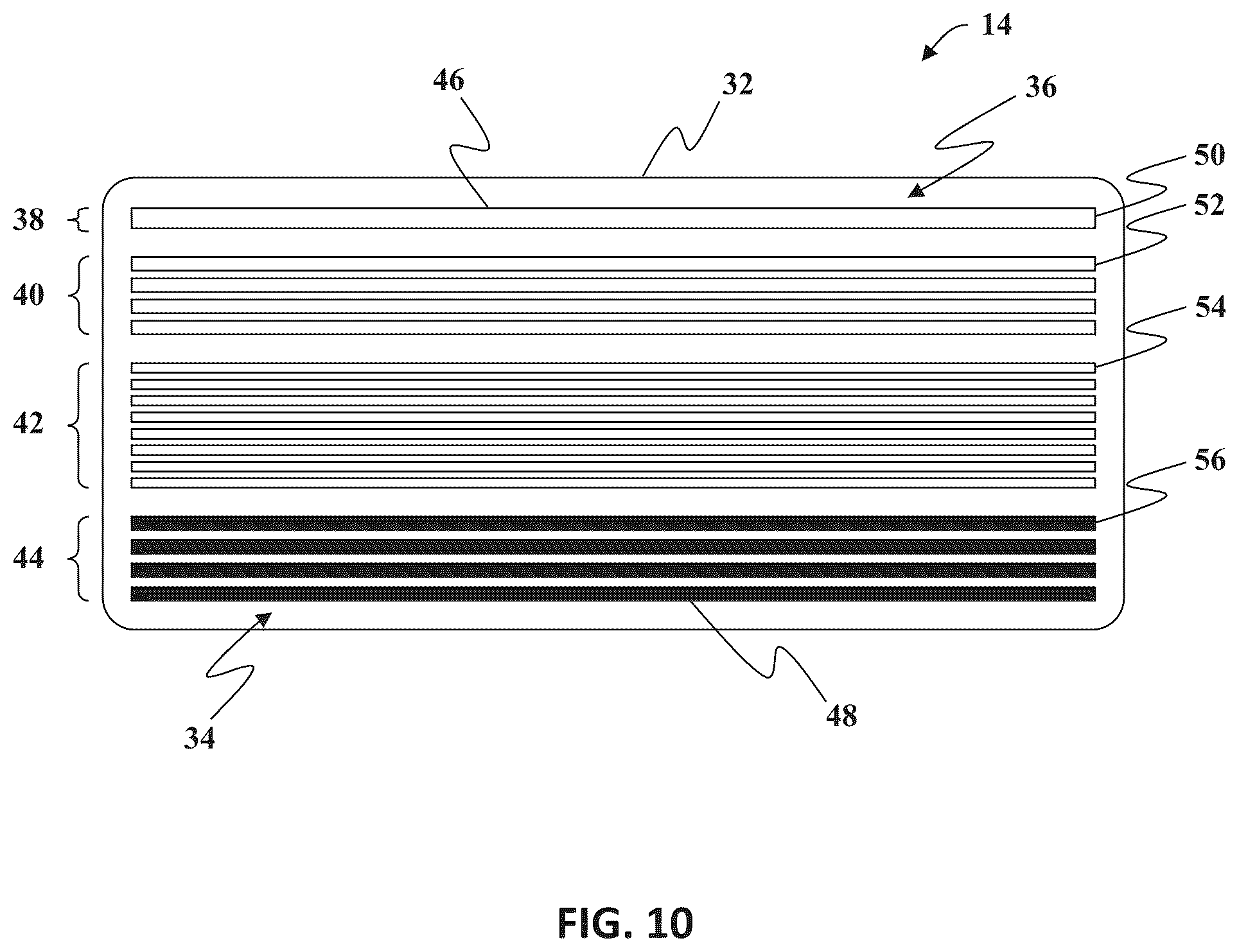 Patent US12410992 Figure 10 – Body armor panel for use with personal protective vest and system for assembling same