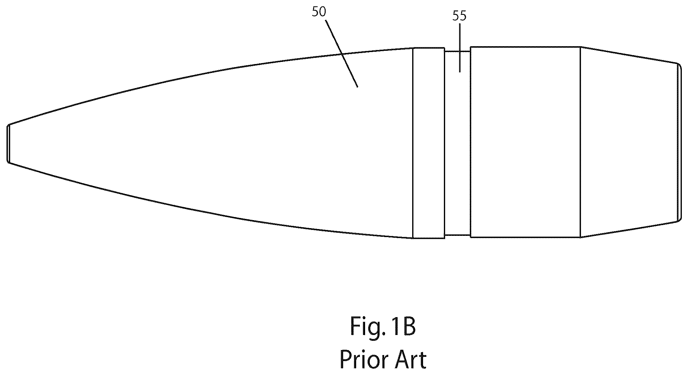 Patent US12410994 Figure 2 – Polymer-based cartridge casing for subsonic ammunition