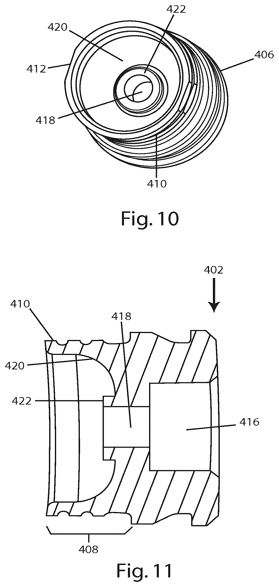 Patent US12410994 Figure 8 – Polymer-based cartridge casing for subsonic ammunition
