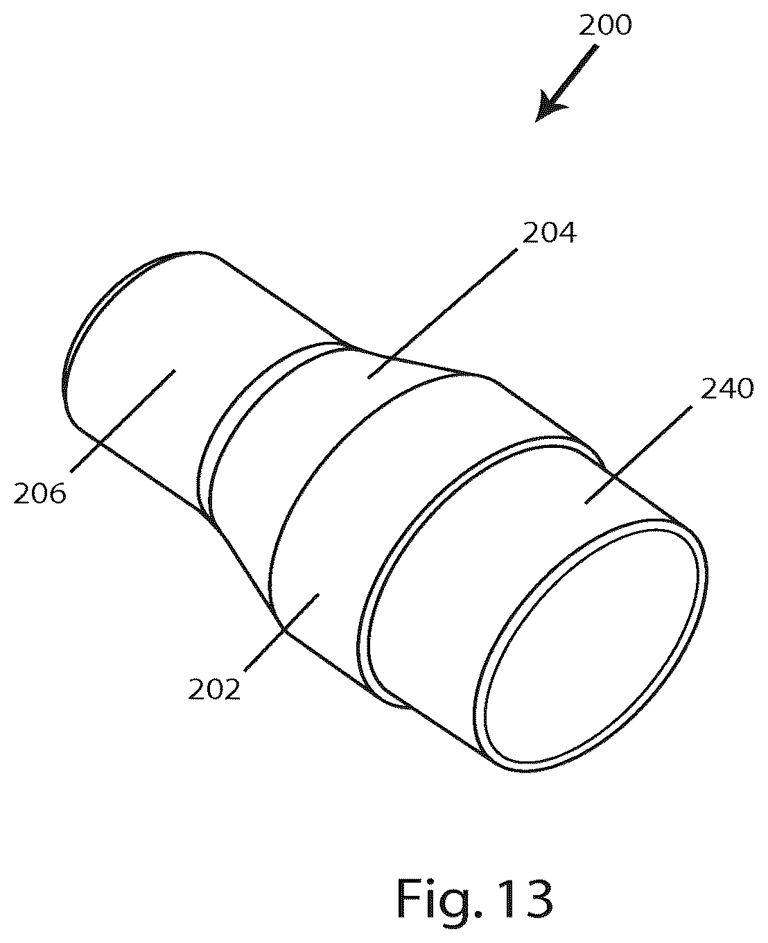 Patent US12410994 Figure 10 – Polymer-based cartridge casing for subsonic ammunition